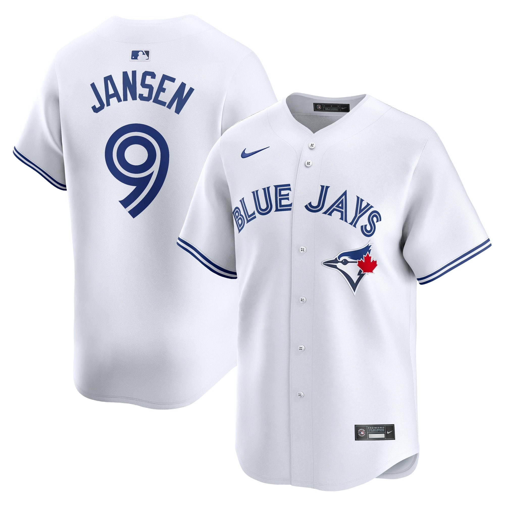 Men's Toronto Blue Jays Danny Jansen  White Home Limited Player Jersey