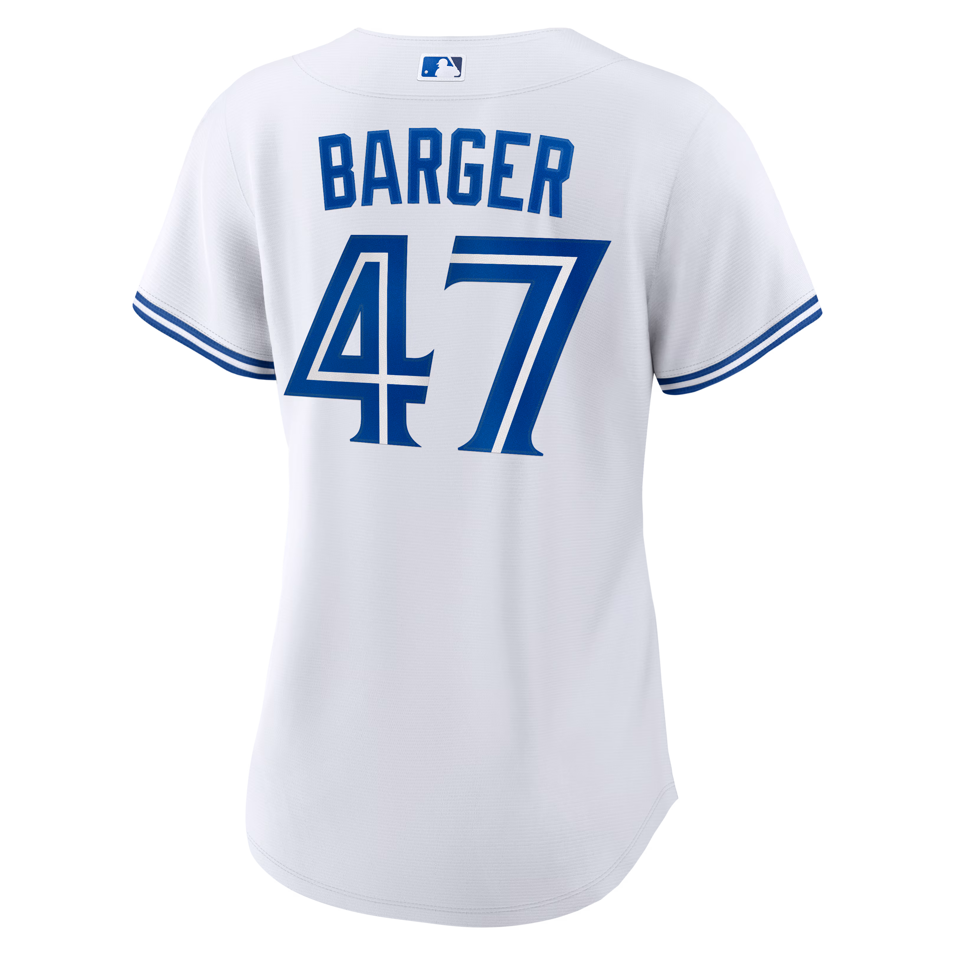 Addison Barger #47 Toronto Blue Jays Women's 2025 World Series Home Replica Player Jersey - White