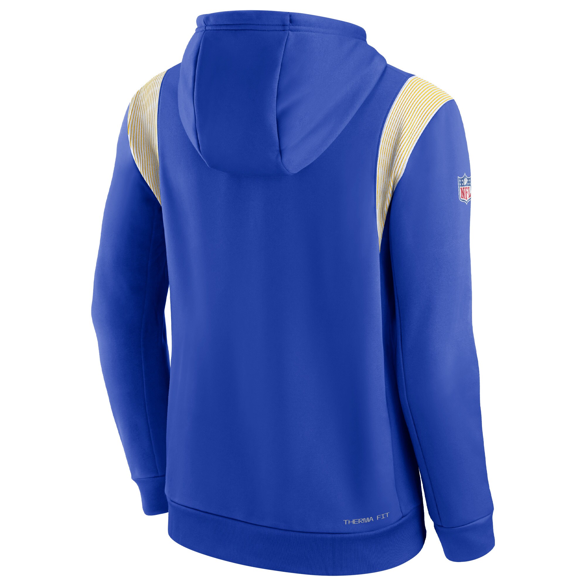 Los Angeles Rams Sideline Athletic Stack Performance Pullover Hoodie - Royal
