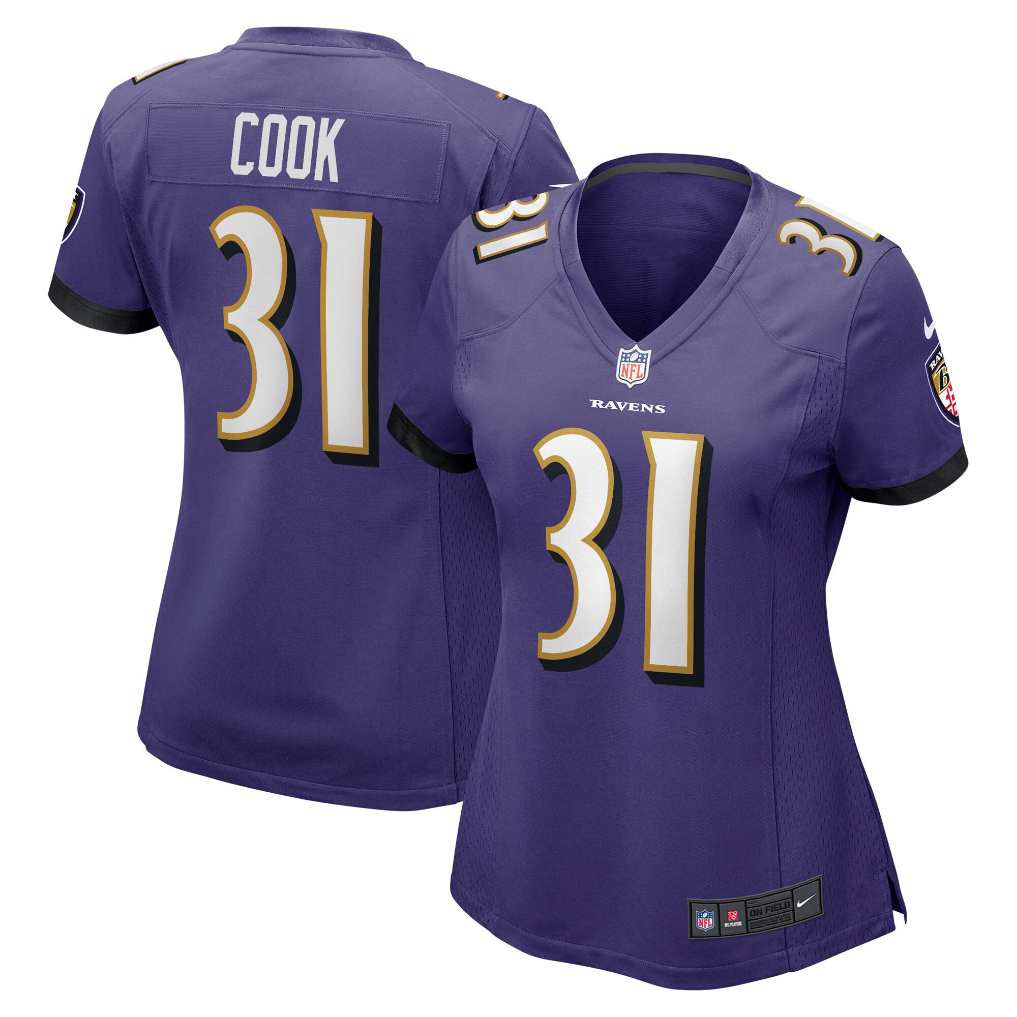 Dalvin Cook Baltimore Ravens Women's  Game Jersey -  Purple