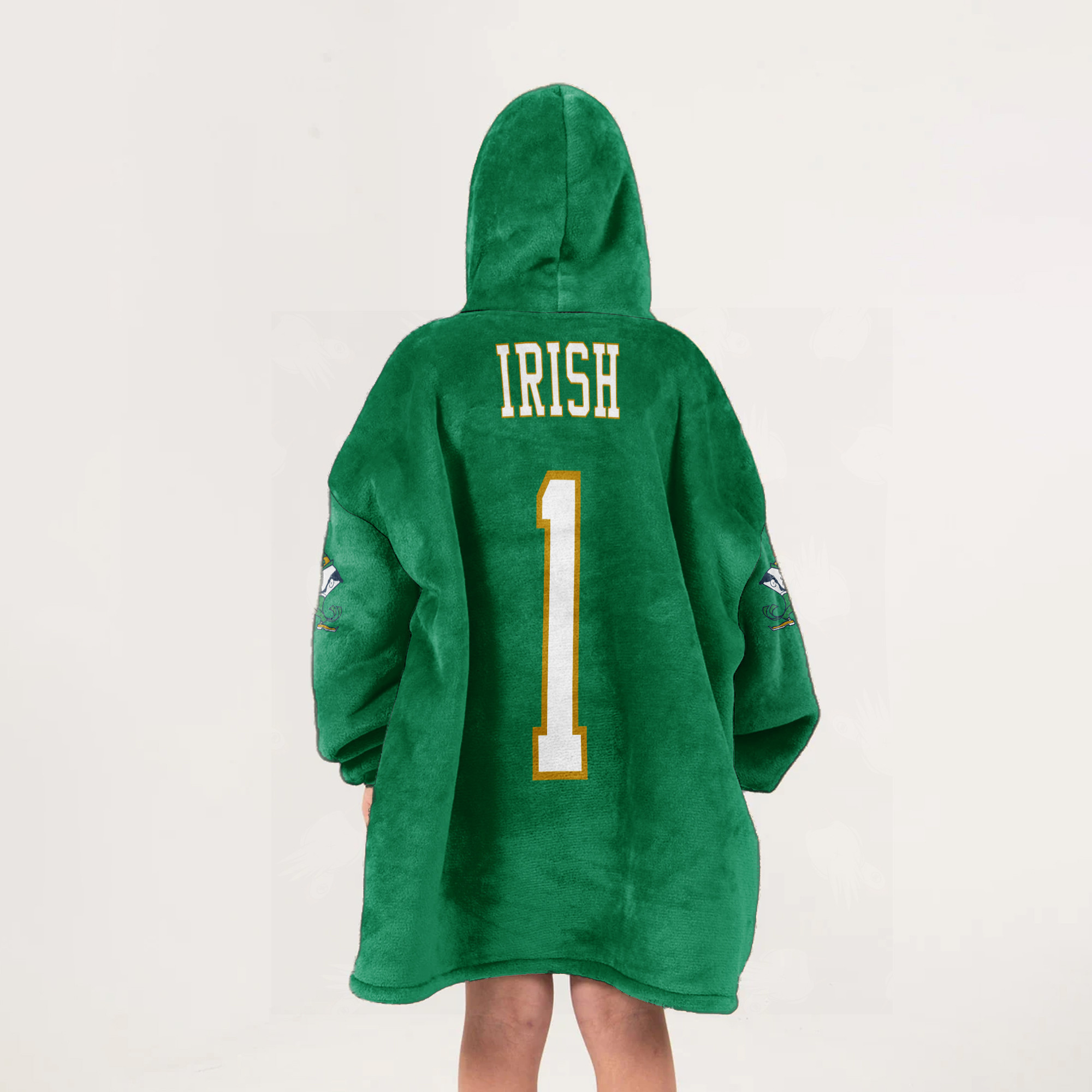Adult 1 Notre Dame Football Unisex Blanket Hoodie