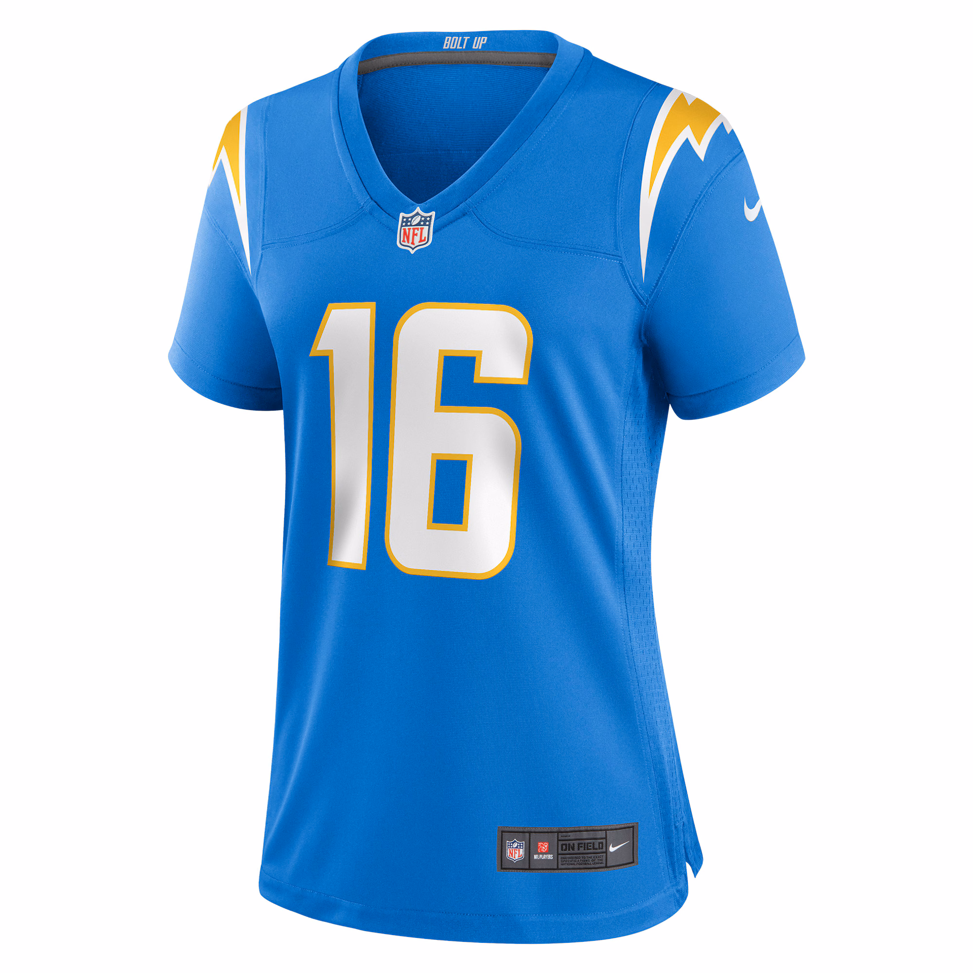 JK Scott Los Angeles Chargers Women's Game Jersey - Powder Blue