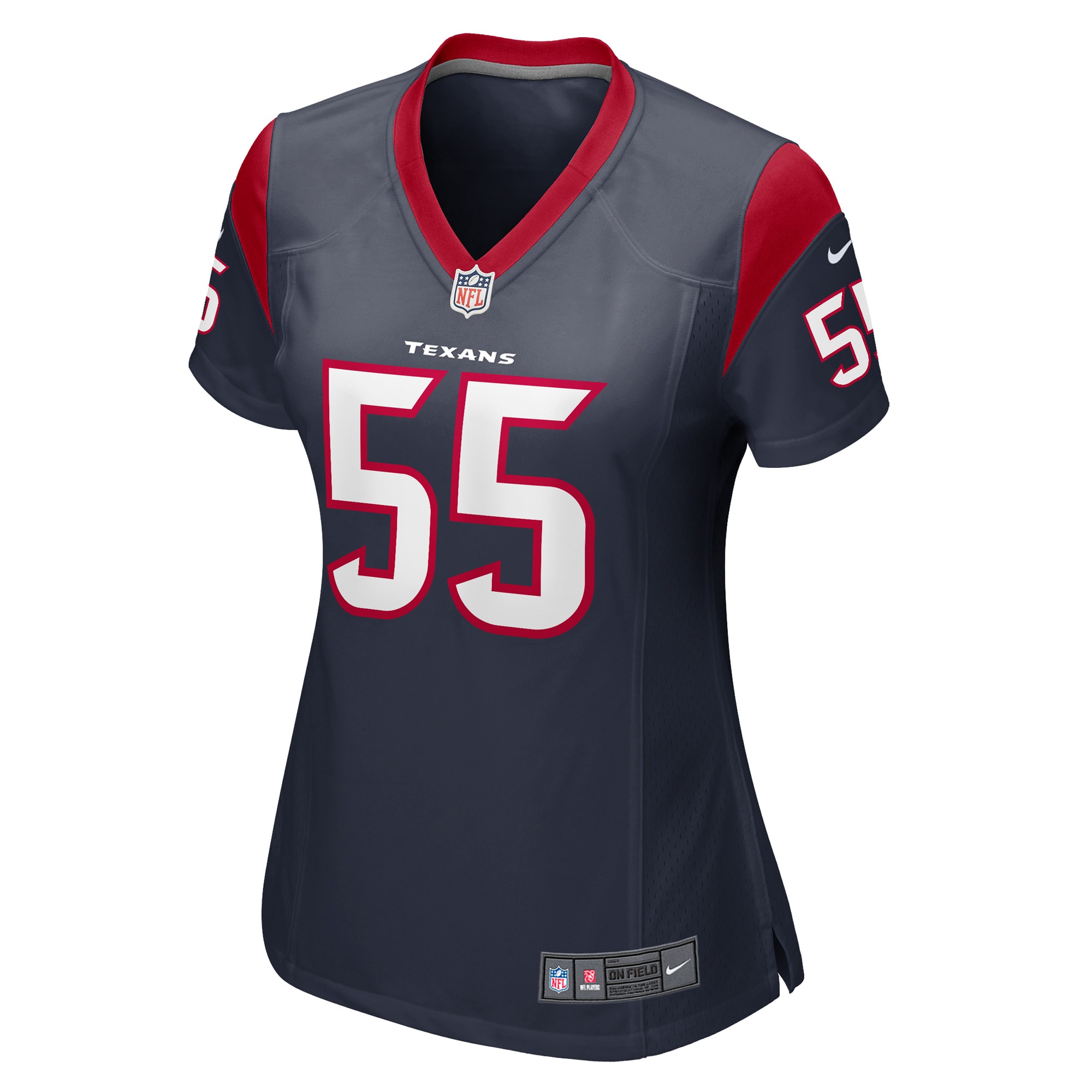 Jerry Hughes Houston Texans Women's Game Player Jersey - Navy
