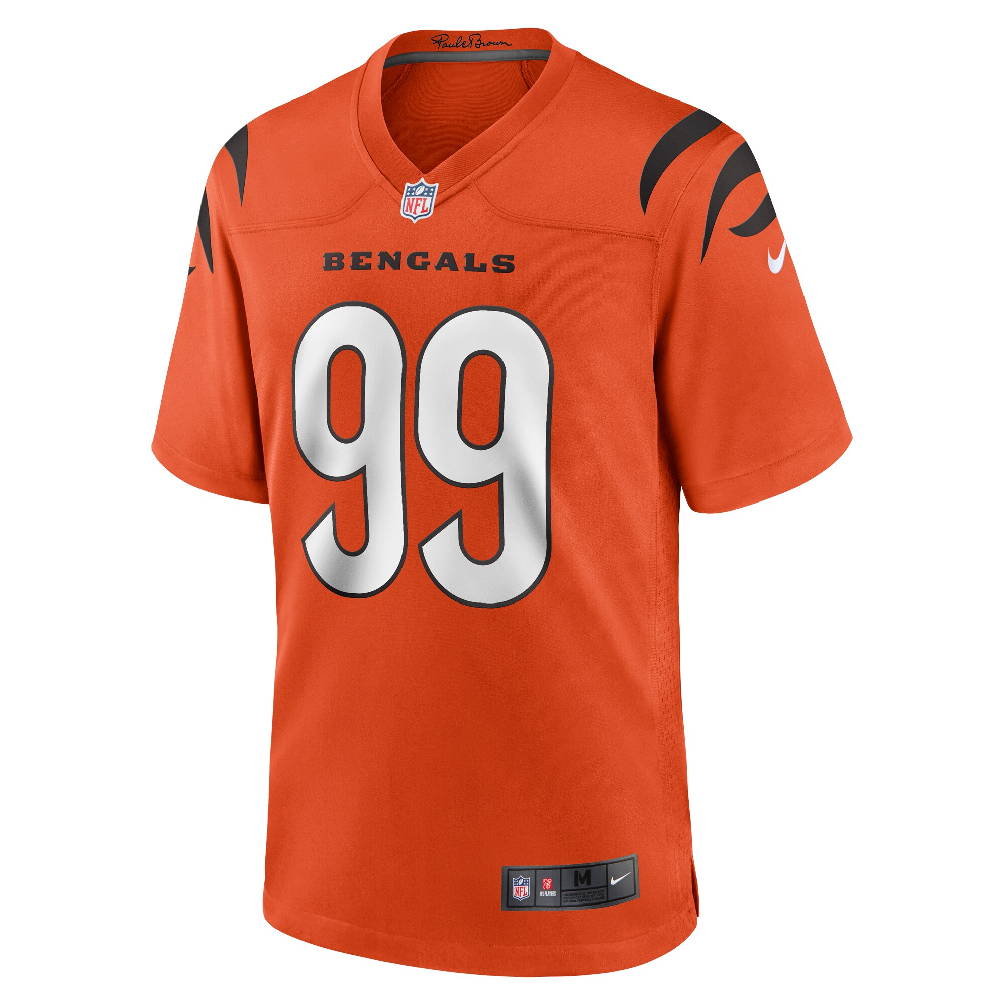 Myles Murphy Cincinnati Bengals Team Game Jersey - White