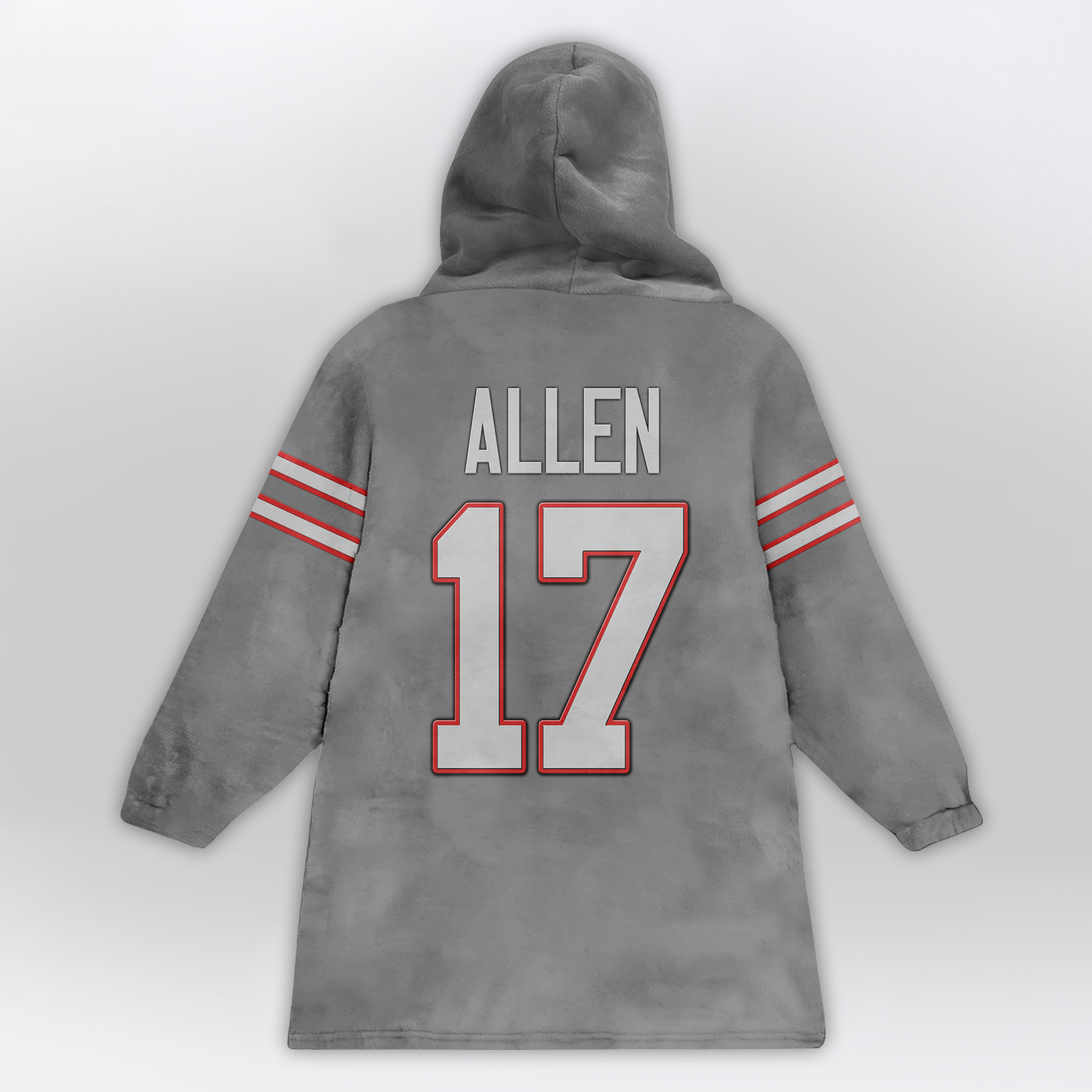 Kid 17 Buffalo Football Unisex Blanket Hoodie