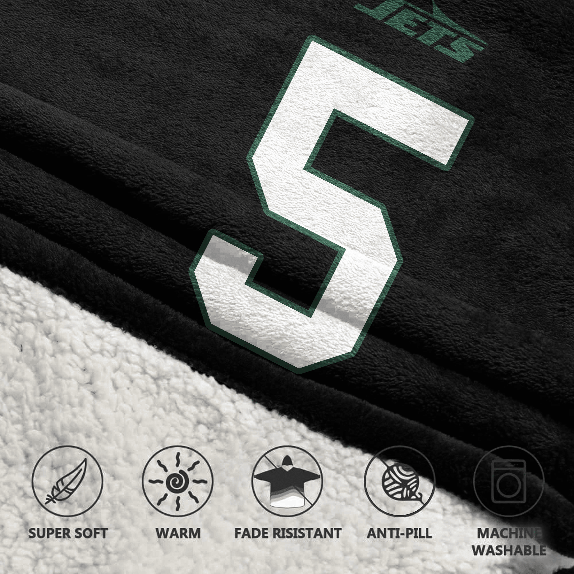 Kid G.W 5 New York J Football Unisex Blanket Hoodie