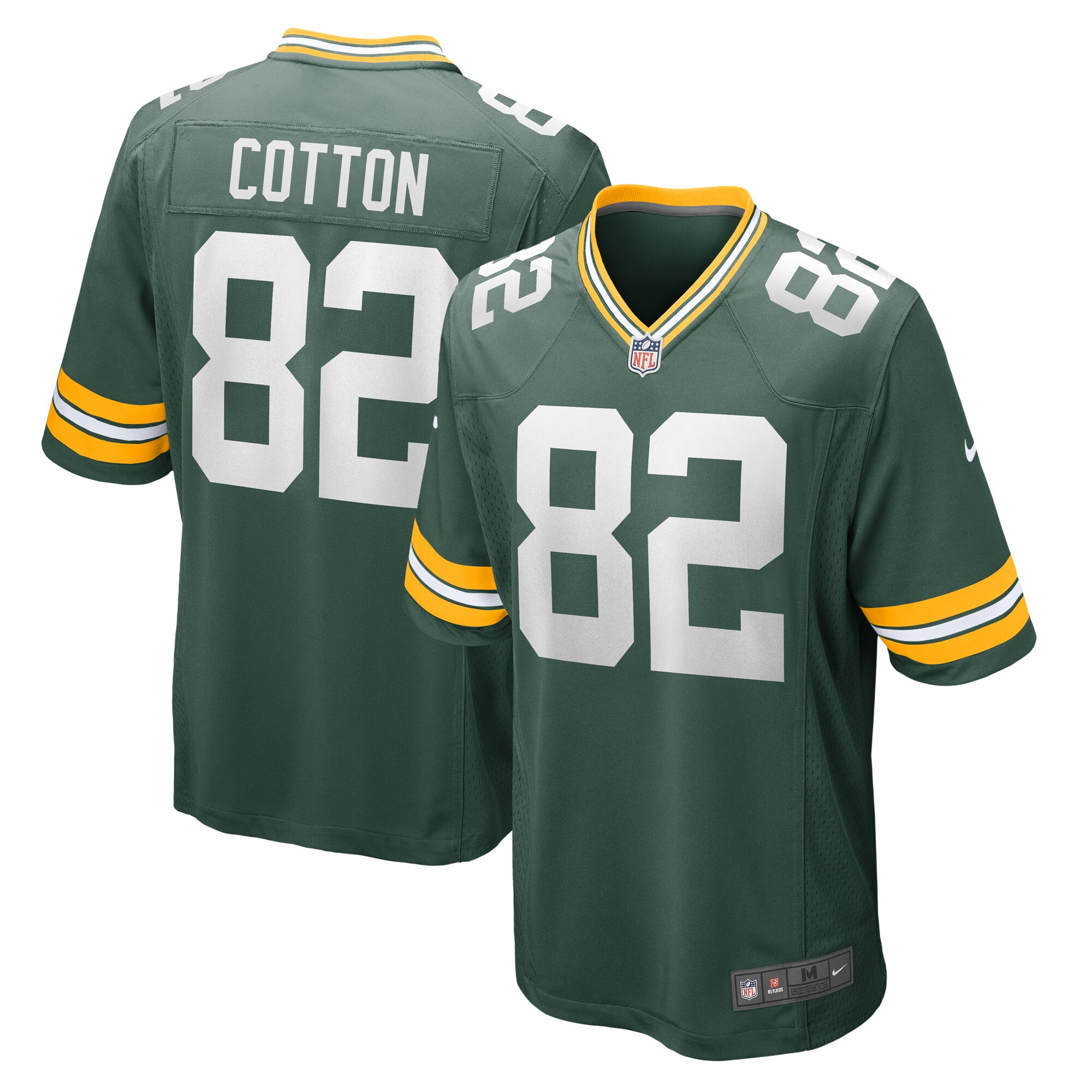 Jeff Cotton Green Bay Packers  Home Game Player Jersey - Green