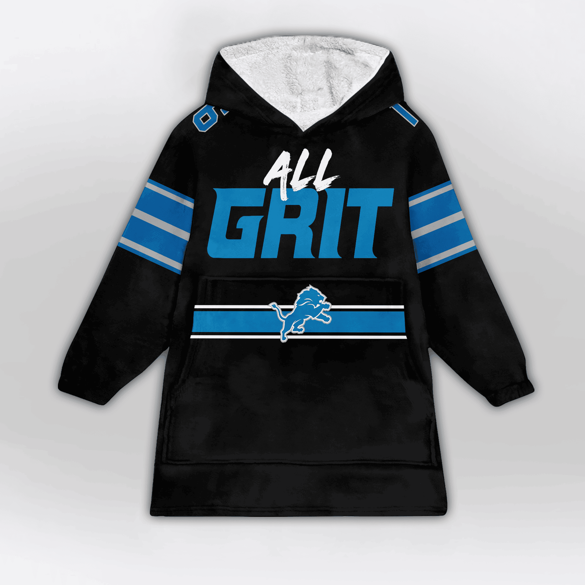 Kid All Grit J.G 16 Detroit Football Unisex Blanket Hoodie