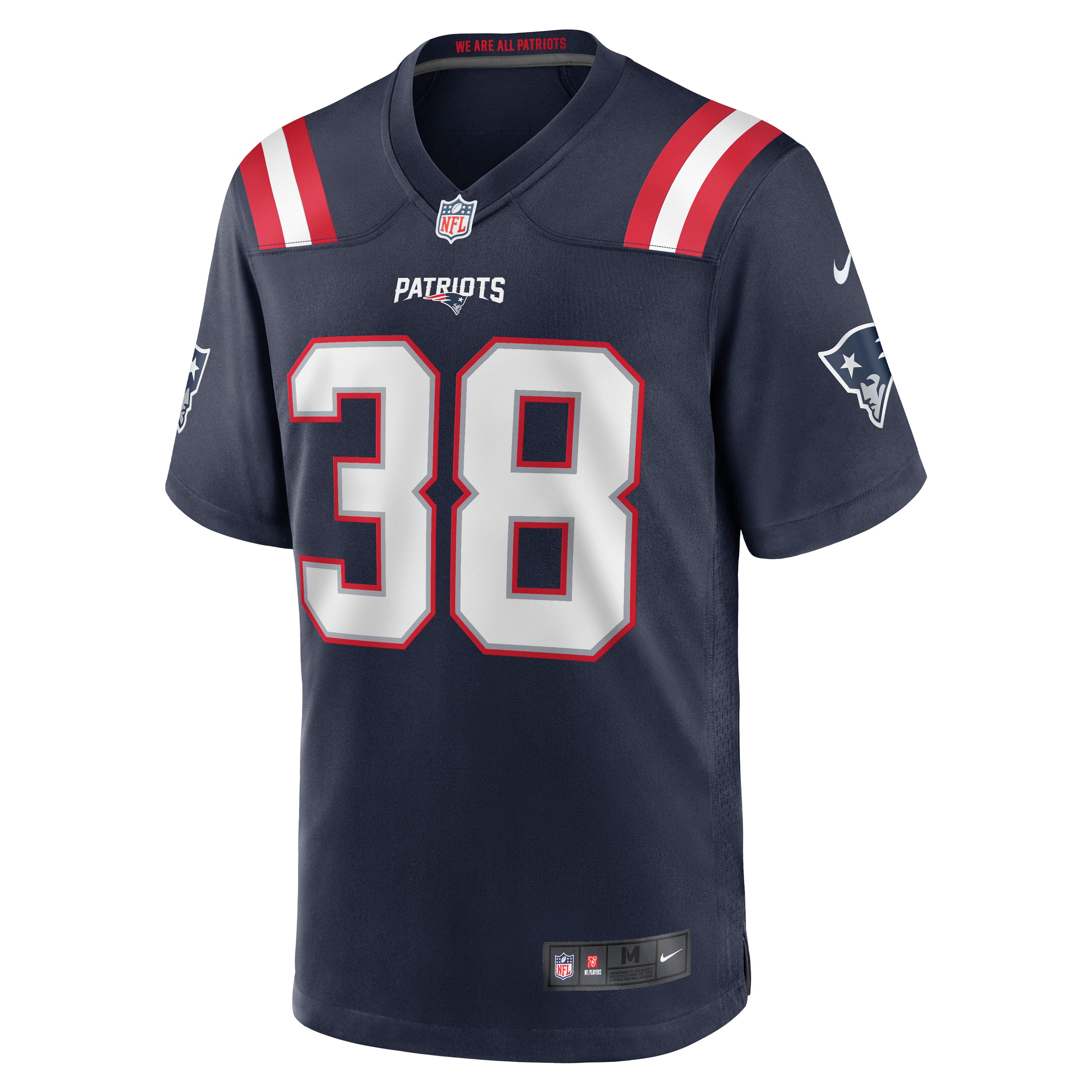 Rhamondre Stevenson New England Patriots Alternate Game Player Jersey - Red