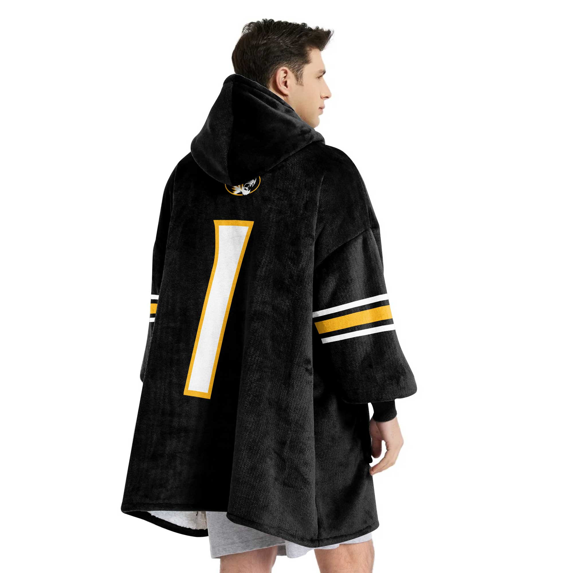Adult 1 Missouri Football Unisex Blanket Hoodie
