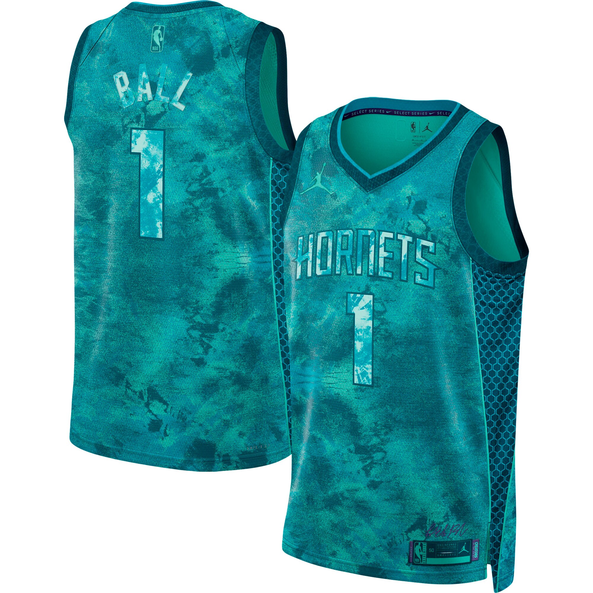 LaMelo Ball Charlotte Hornets  Brand Unisex Select Series Swingman Jersey - Teal