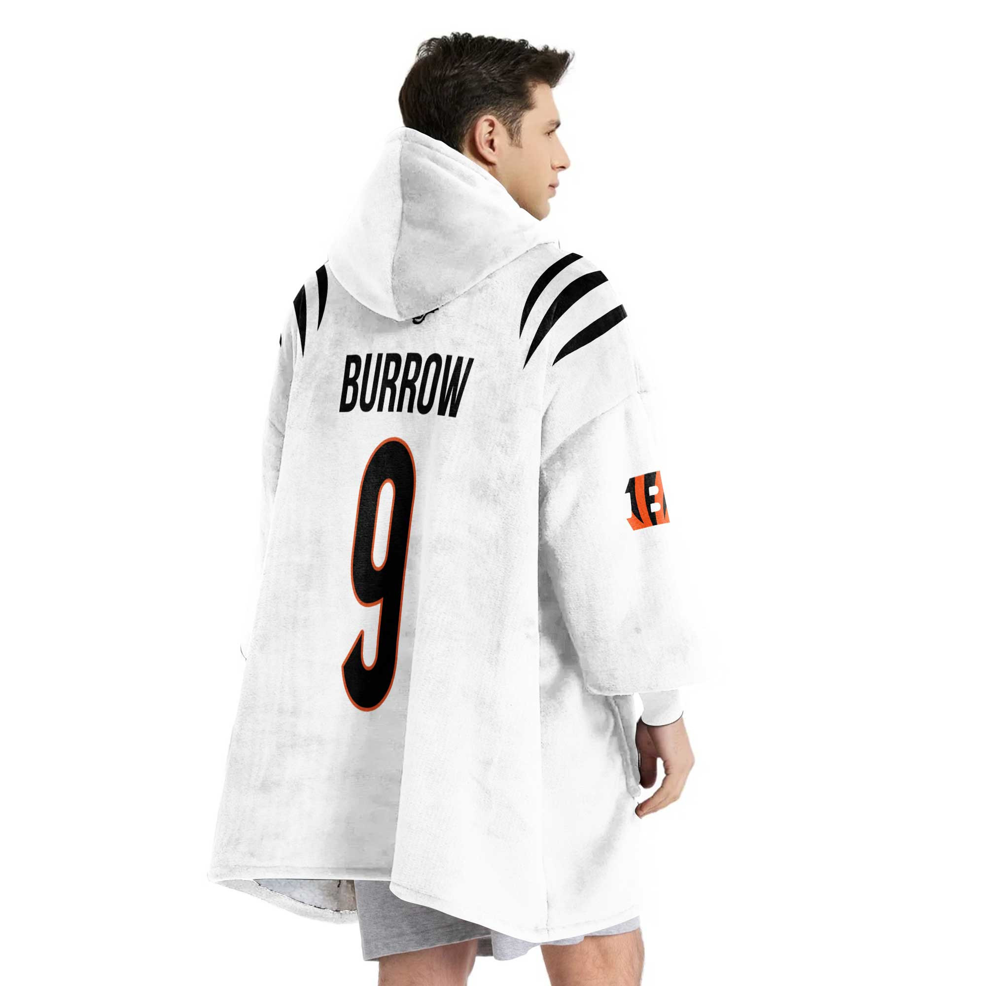 Adult Captain 9 Cincinnati Football Unisex Blanket Hoodie