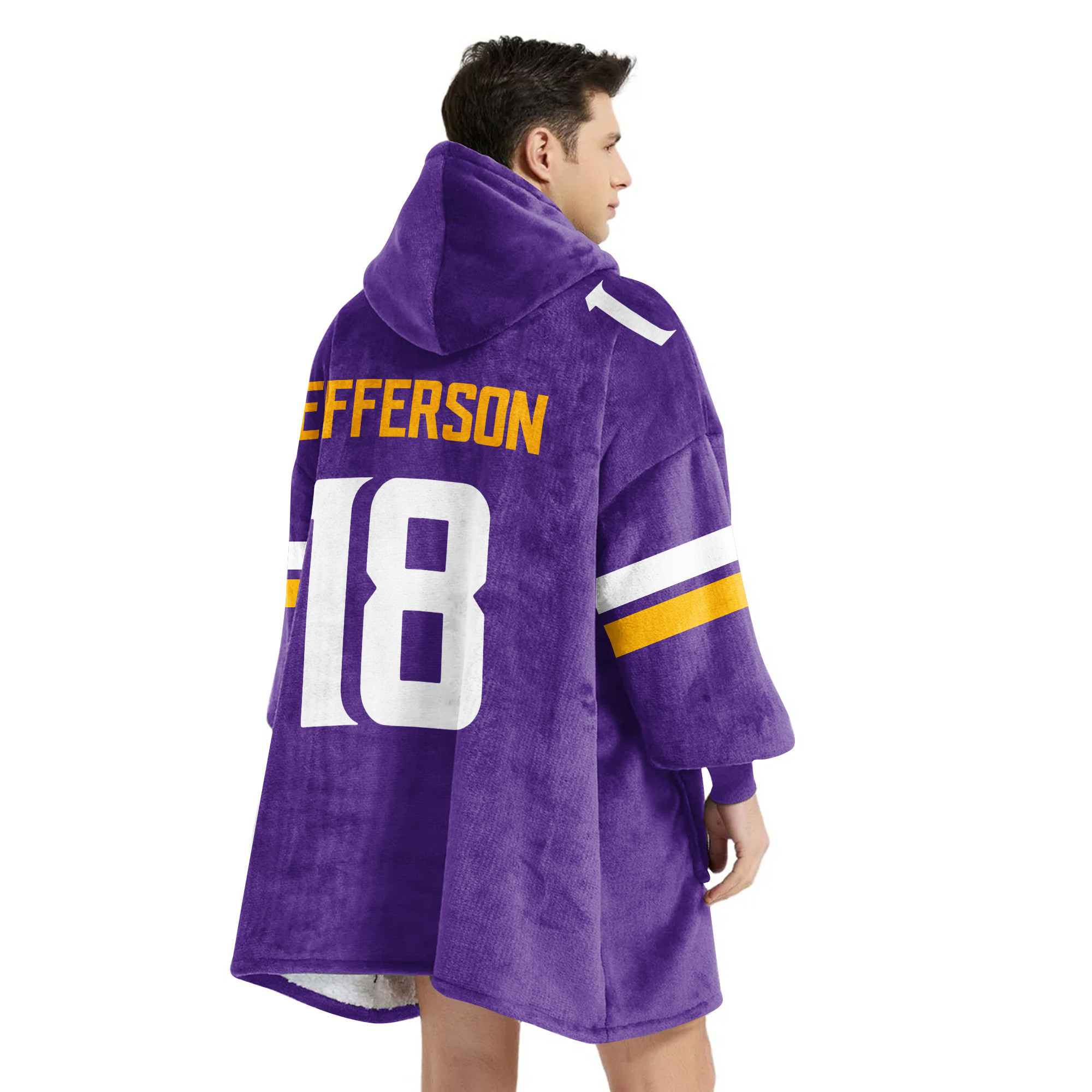 Adult Skol JJ 18 Minnesota Football Unisex Blanket Hoodie