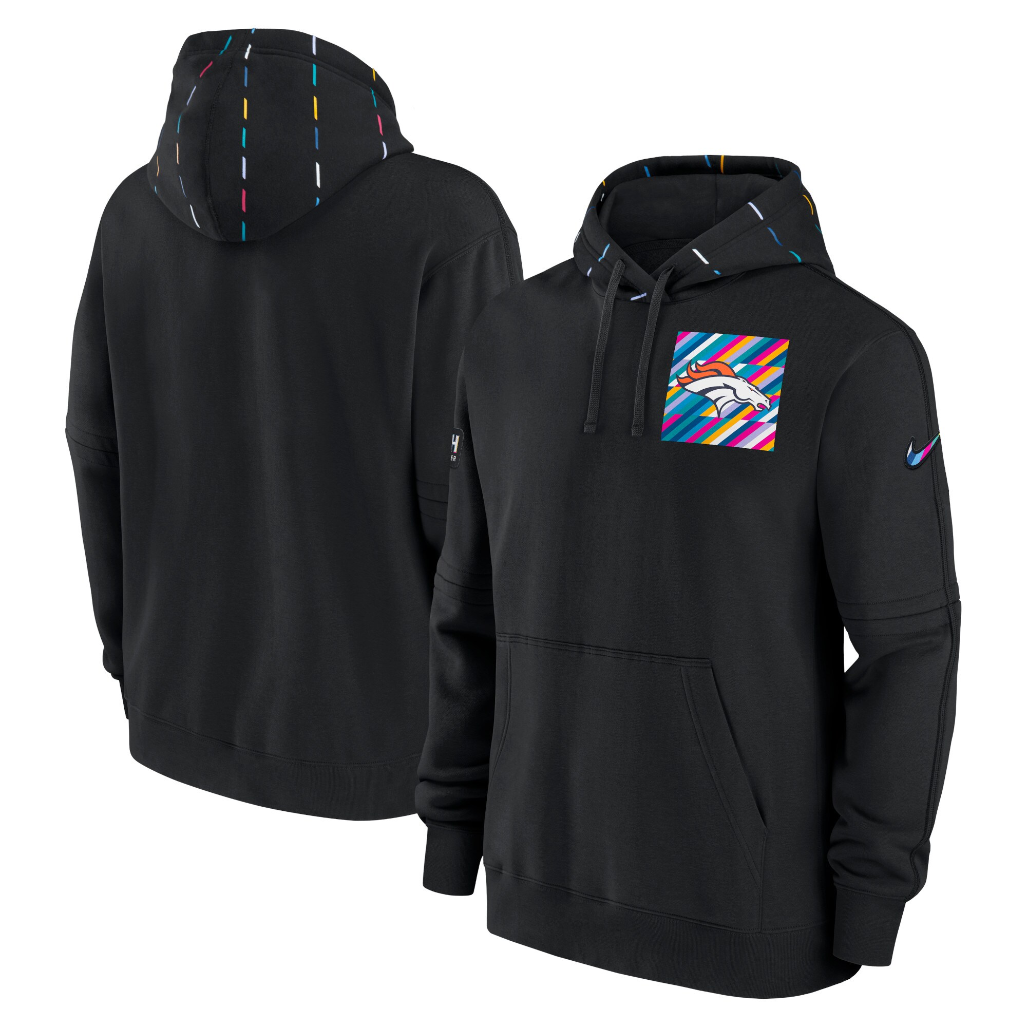 Denver Broncos  2023  Crucial Catch Club Pullover Hoodie - Black