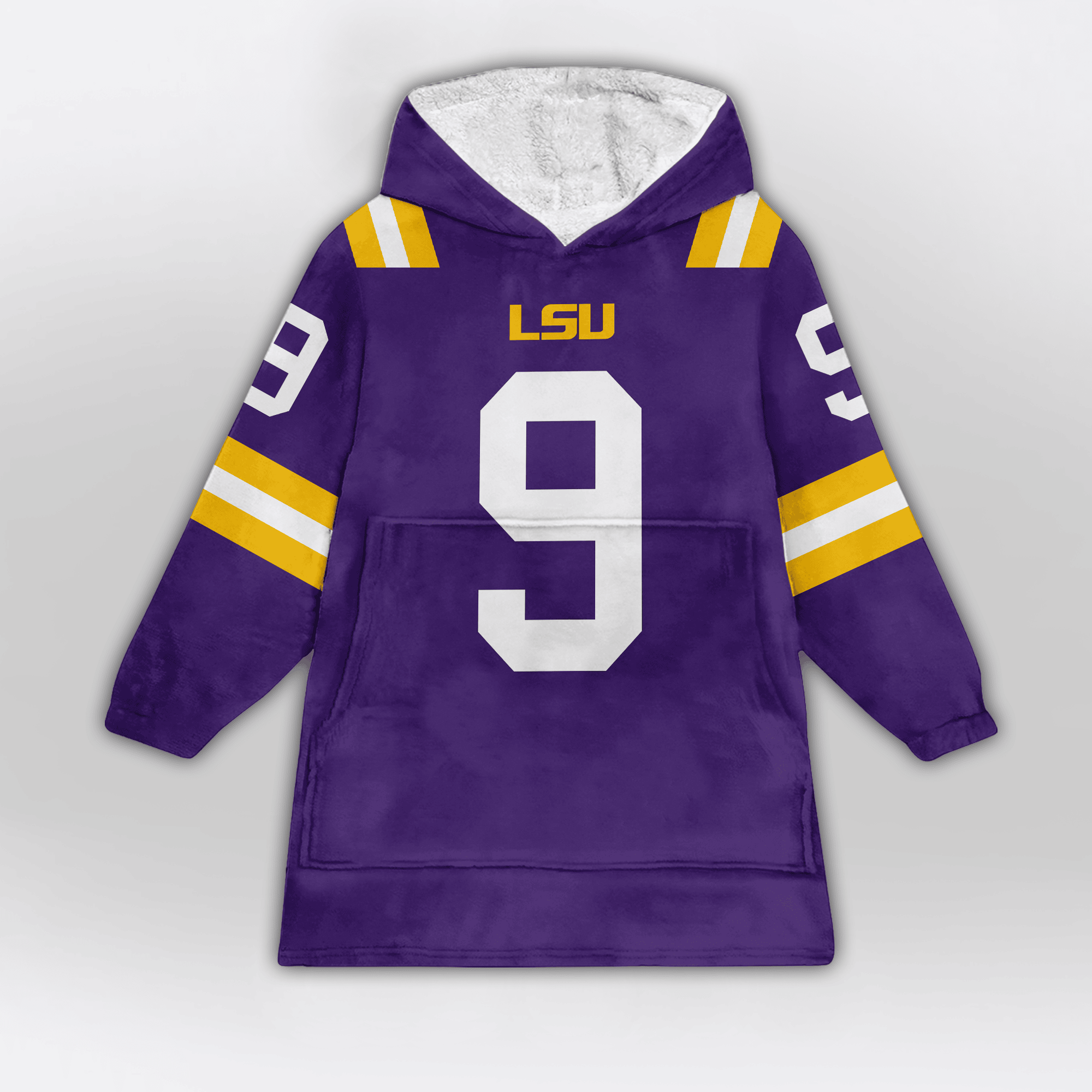 Kid J.B 9 LSU Football Unisex Blanket Hoodie