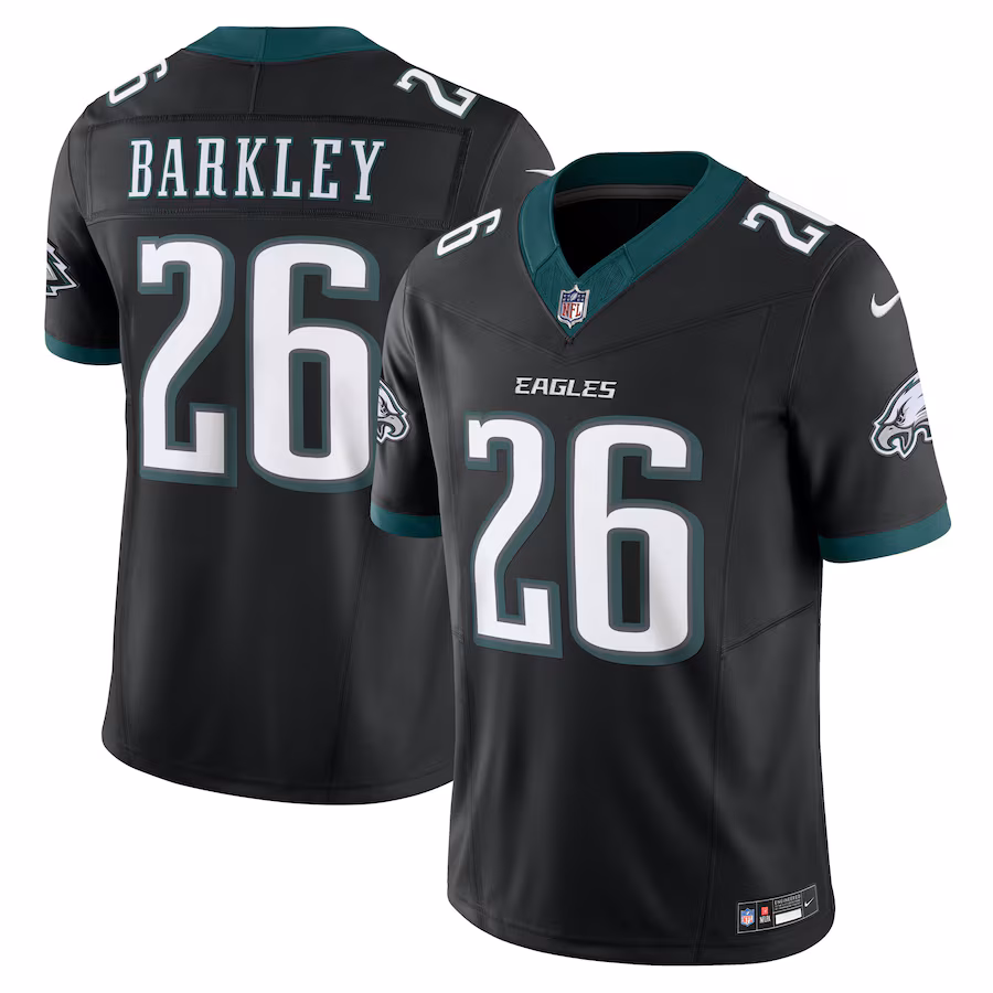 Men's Philadelphia Eagles #26 Saquon Barkley Black Vapor F.U.S.E. Limited Jersey