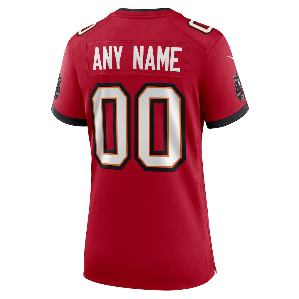 Custom Tampa Bay Buccaneers Women's 50th Season Game Jersey - Red