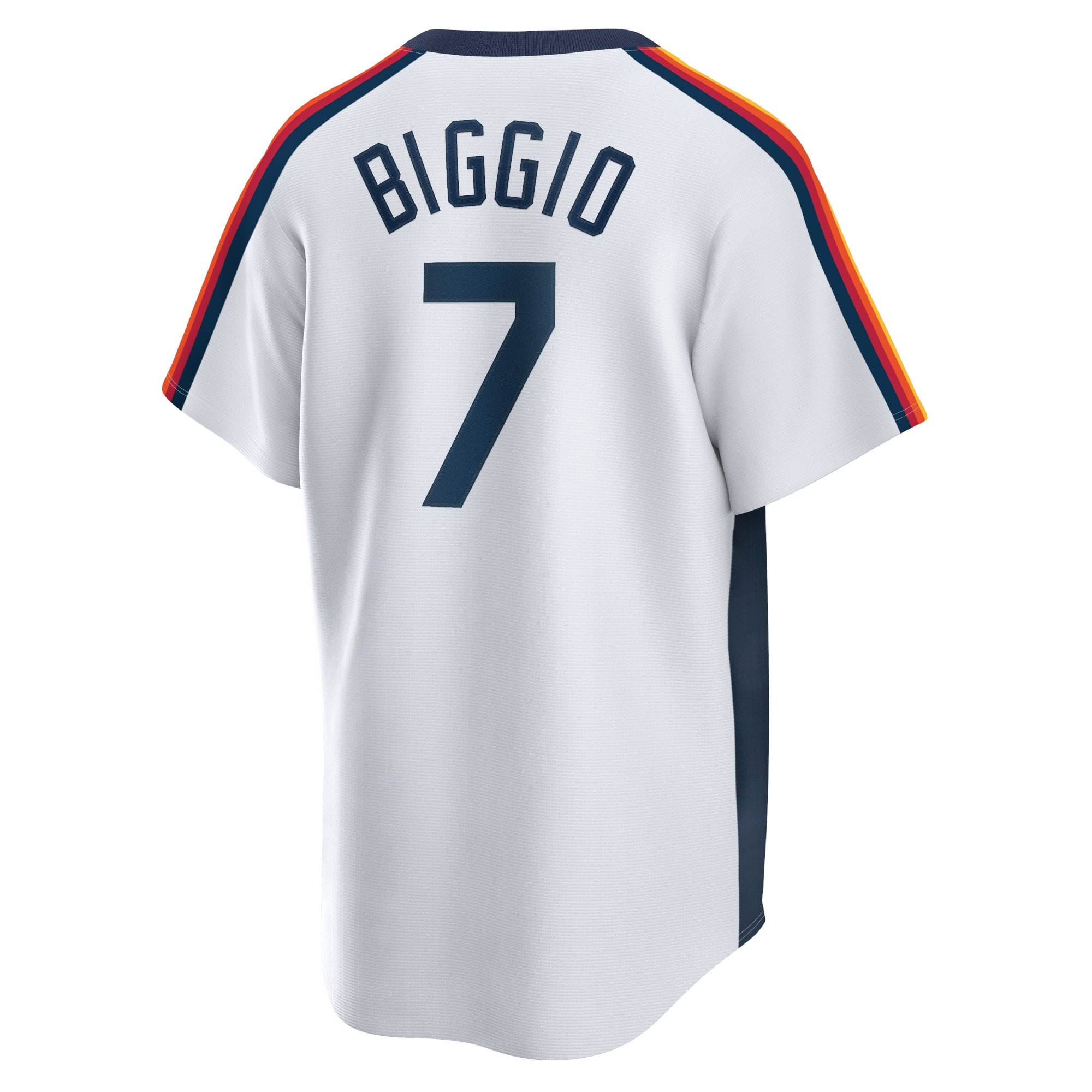 Men's Houston Astros Craig Biggio  White Home Cooperstown Collection Logo Player Jersey