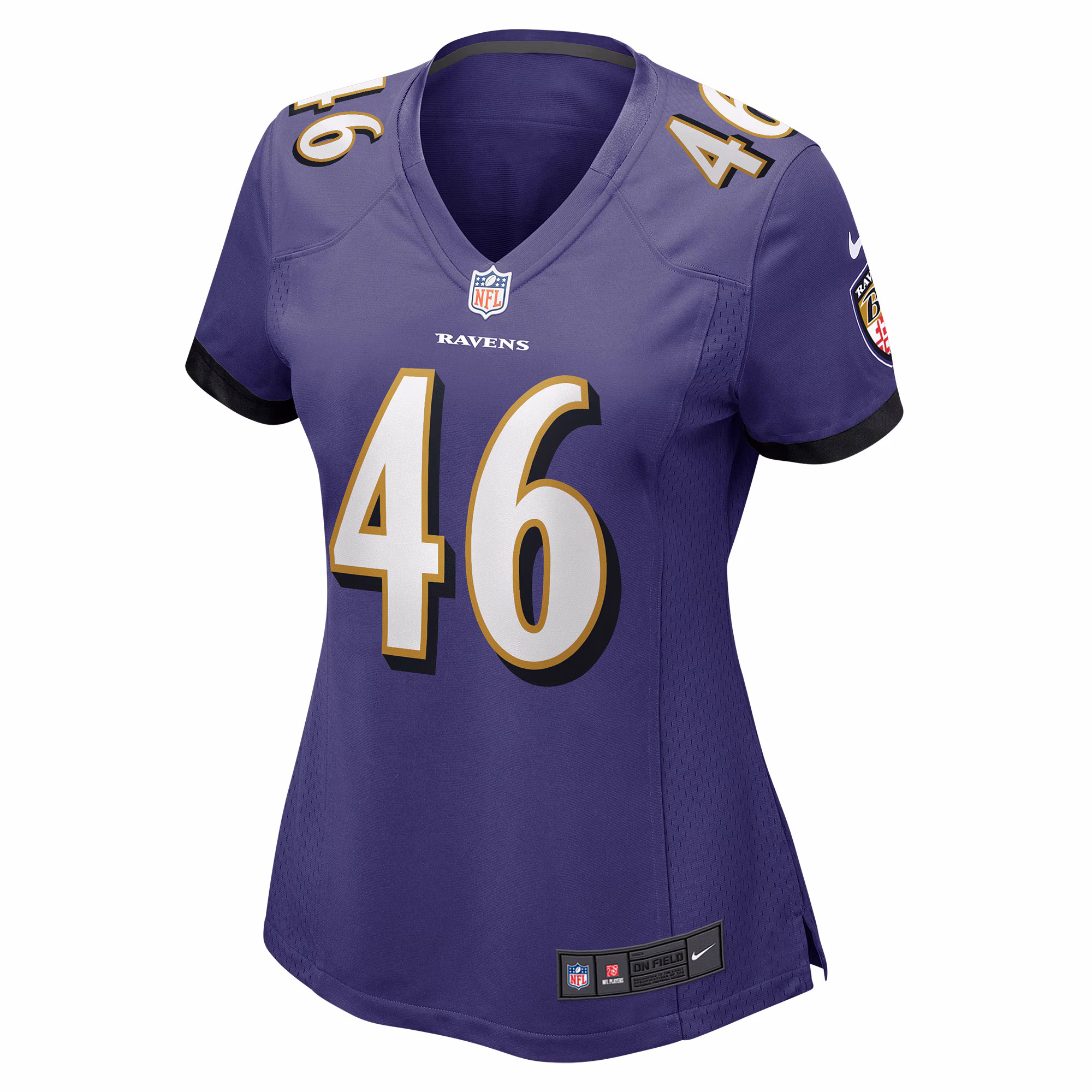 Nick Moore Baltimore Ravens Women's Game Player Jersey - Purple