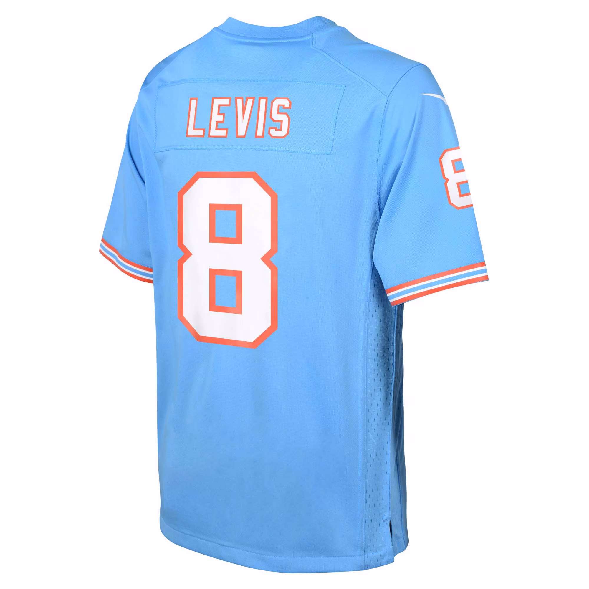 Will Levis Tennessee Titans Youth Oilers Throwback ALT2 Player Game Jersey - Light Blue