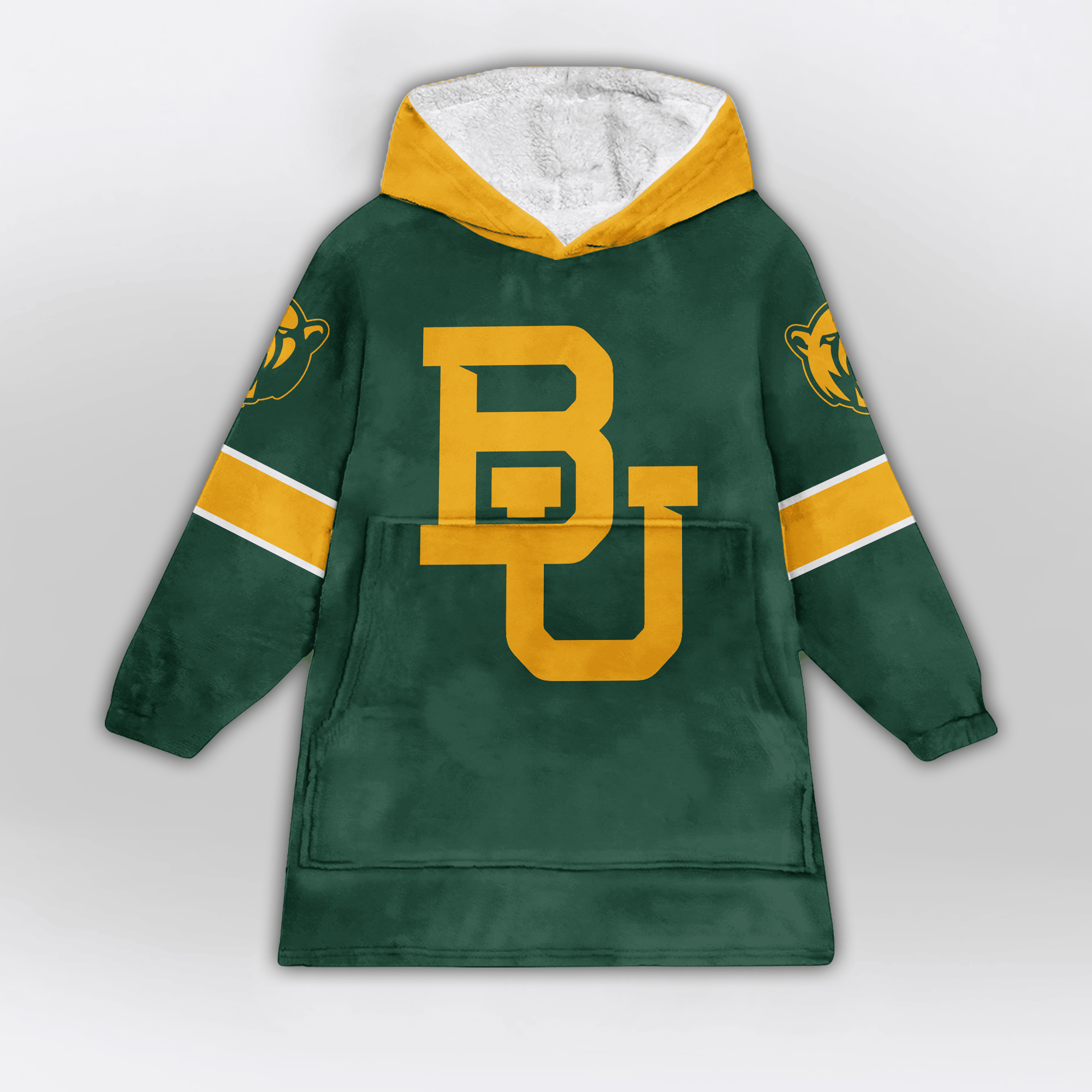Adult #1 Baylor Football Unisex Blanket Hoodie
