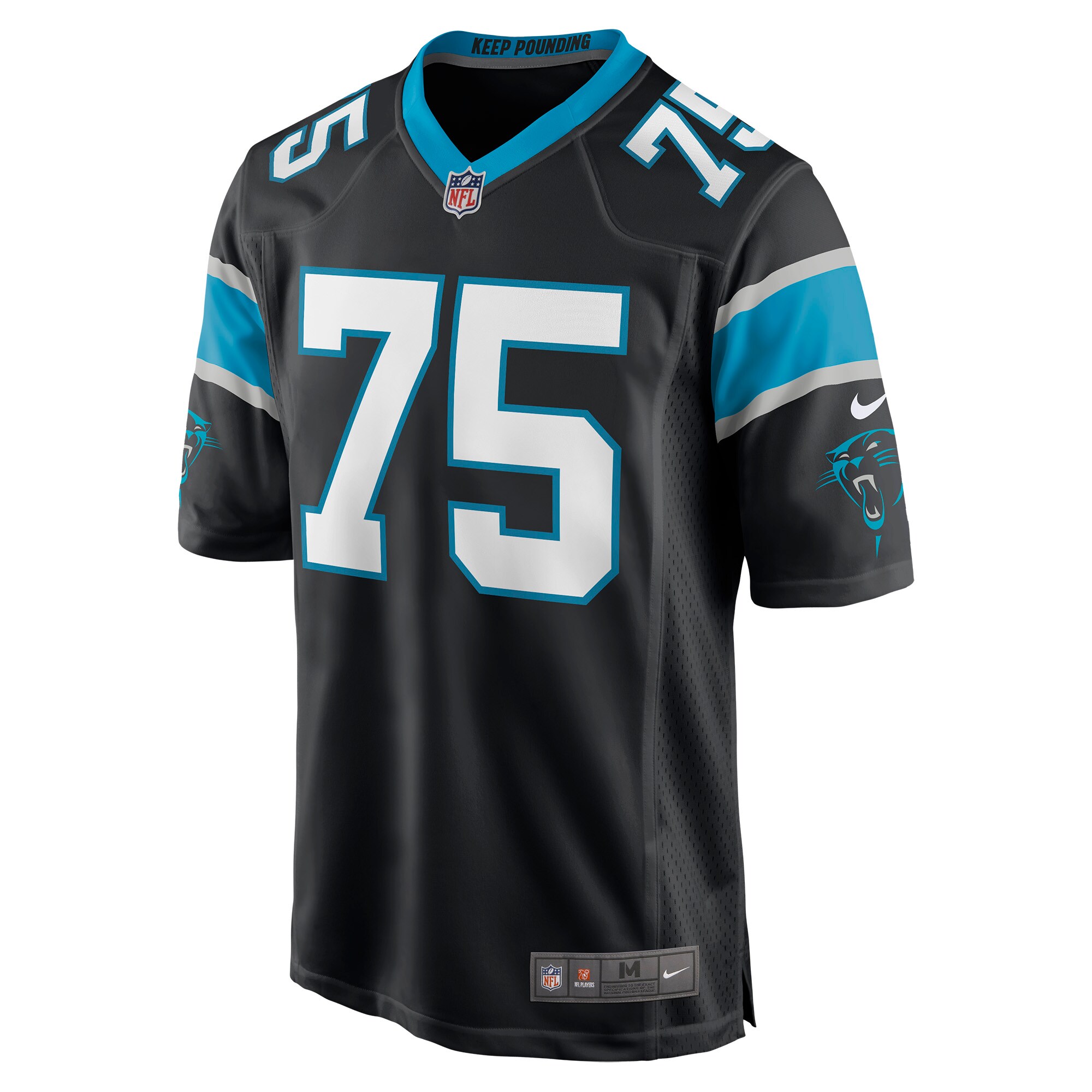 Cameron Erving Carolina Panthers  Game Jersey - Black