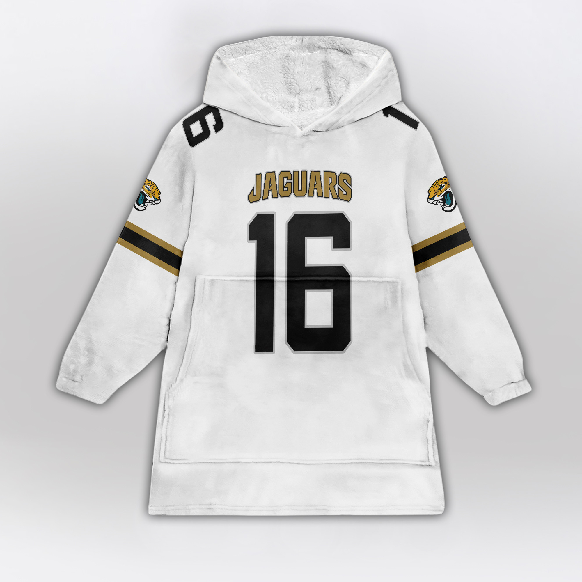 Kid 16 Jacksonville Football Unisex Blanket Hoodie