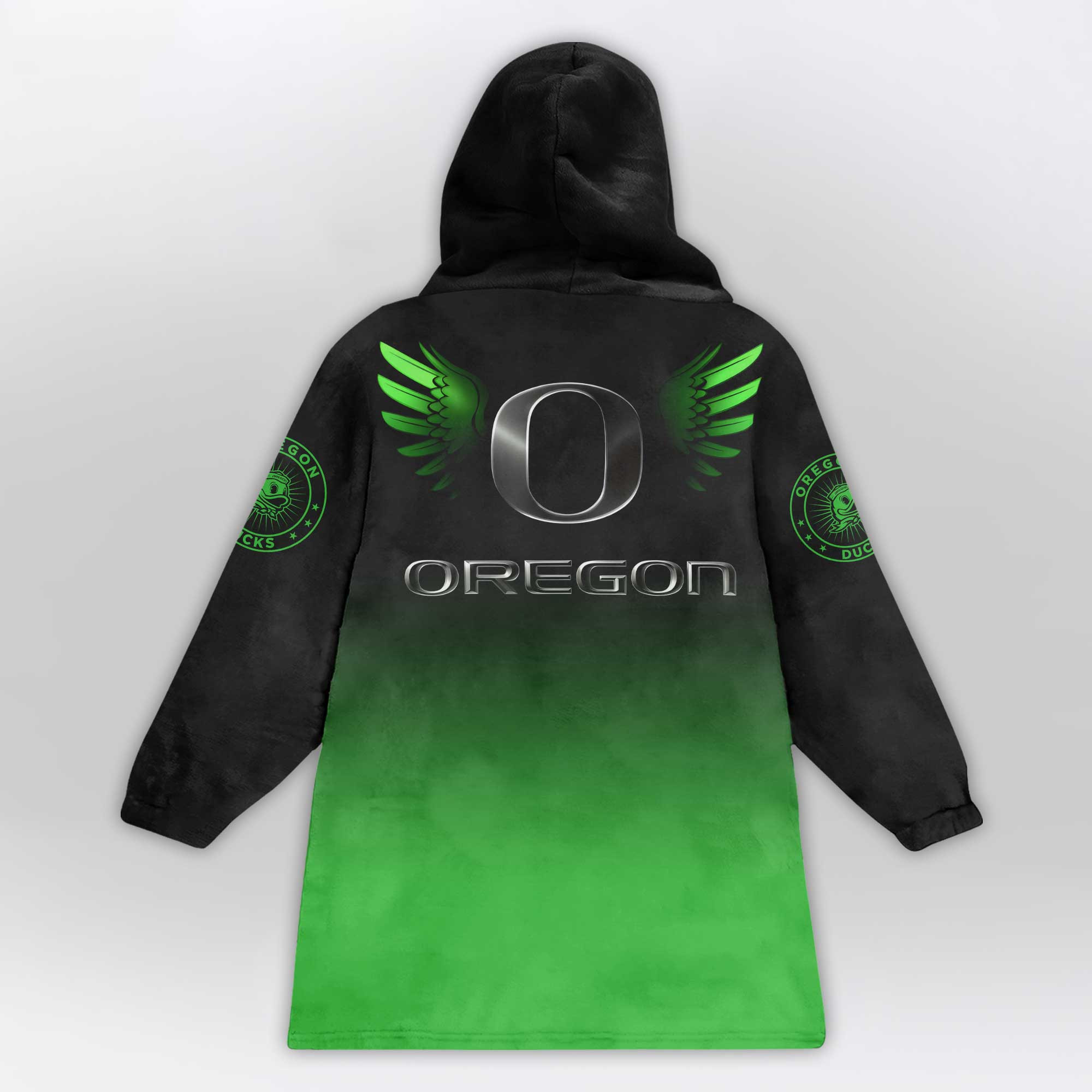 Adult Oregon Football Unisex Blanket Hoodie