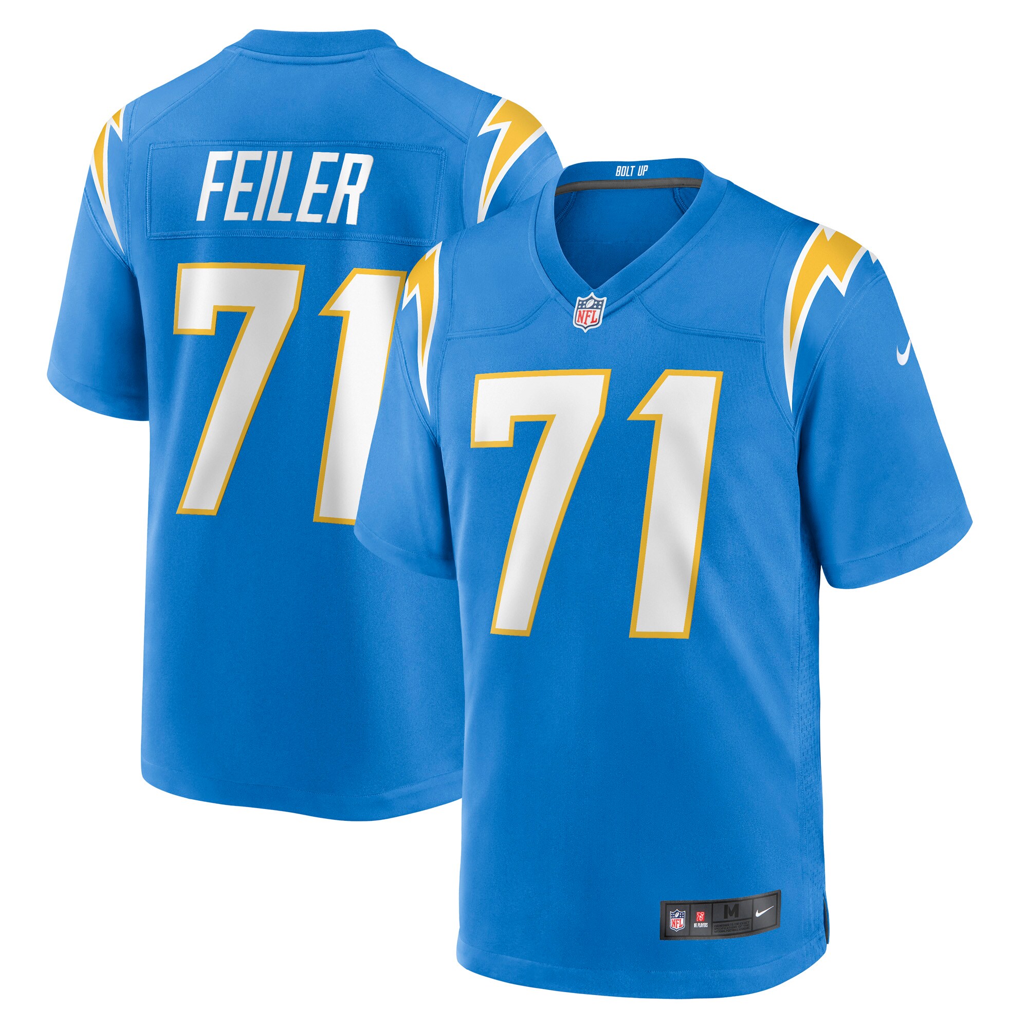 Matt Feiler Los Angeles Chargers  Game Player Jersey - Powder Blue