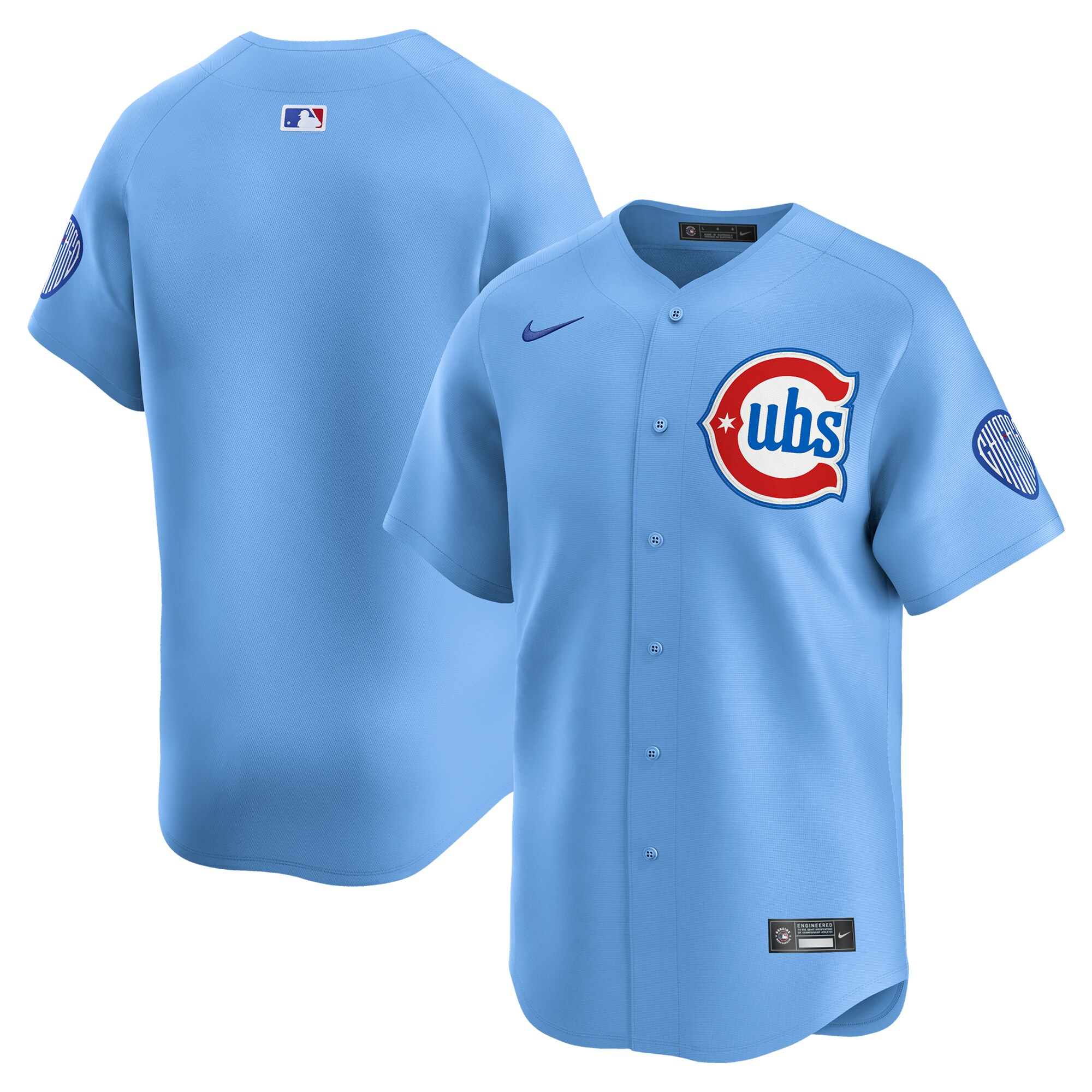 Men's Chicago Cubs Baby Blue 2nd Alternate Limited Jersey