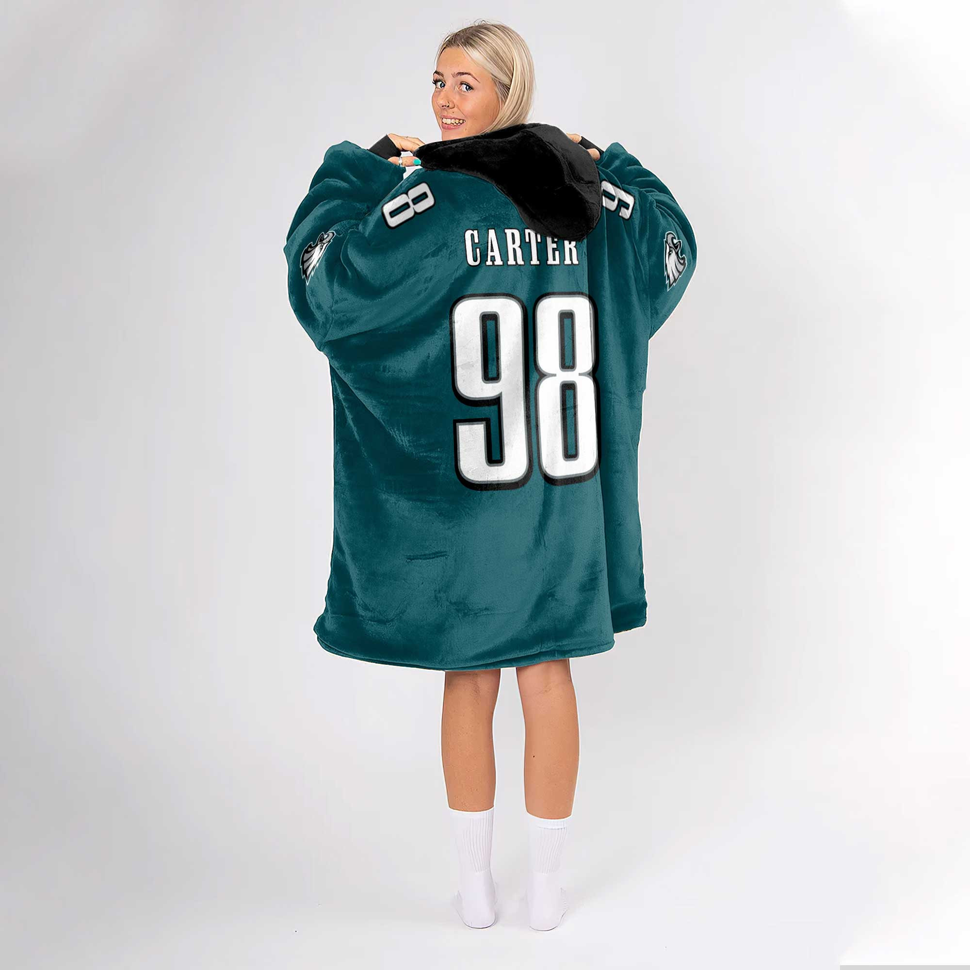 Adult J.C 98 Philadelphia Football Unisex Blanket Hoodie