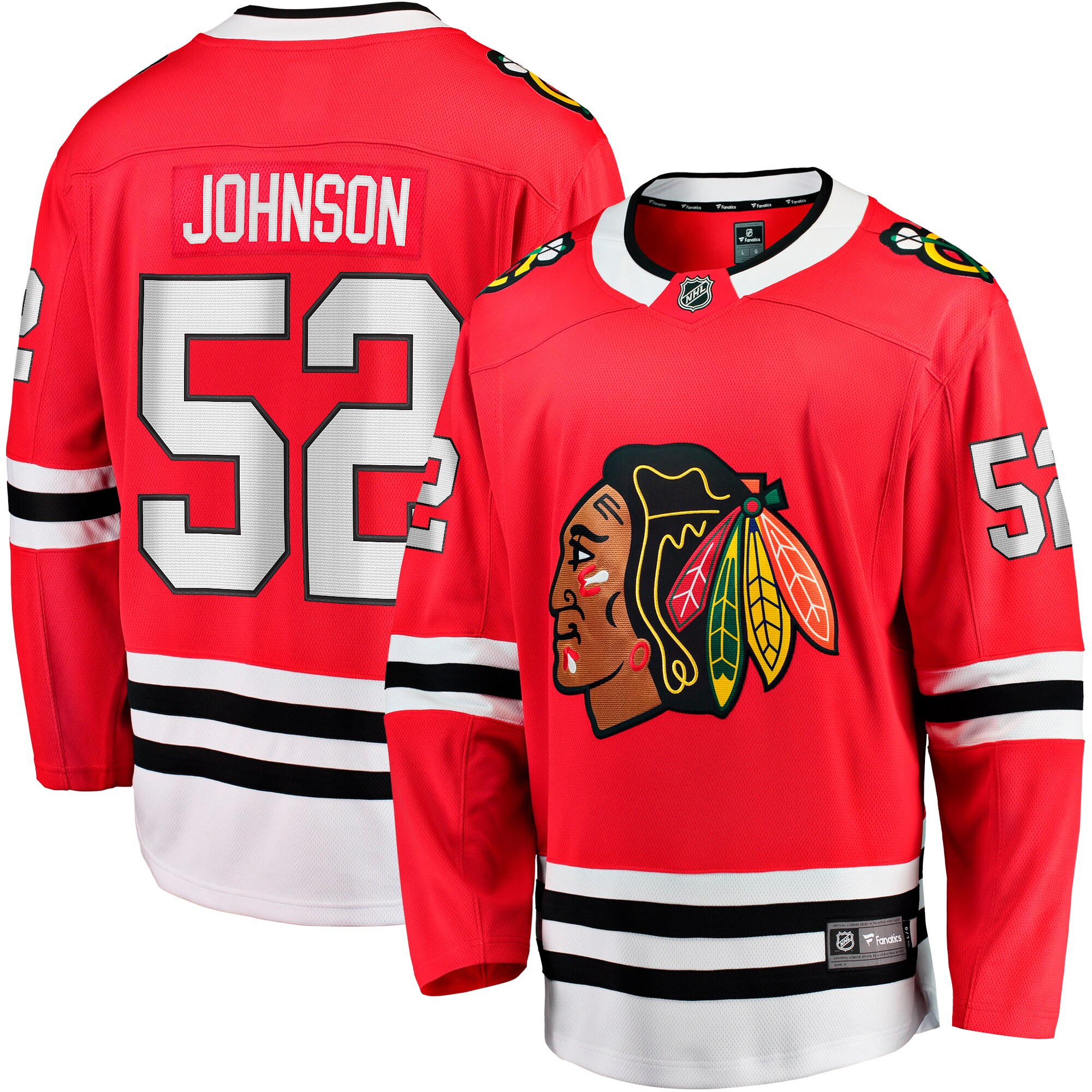 Reese Johnson Chicago Blackhawks Home Breakaway Player Jersey - Red