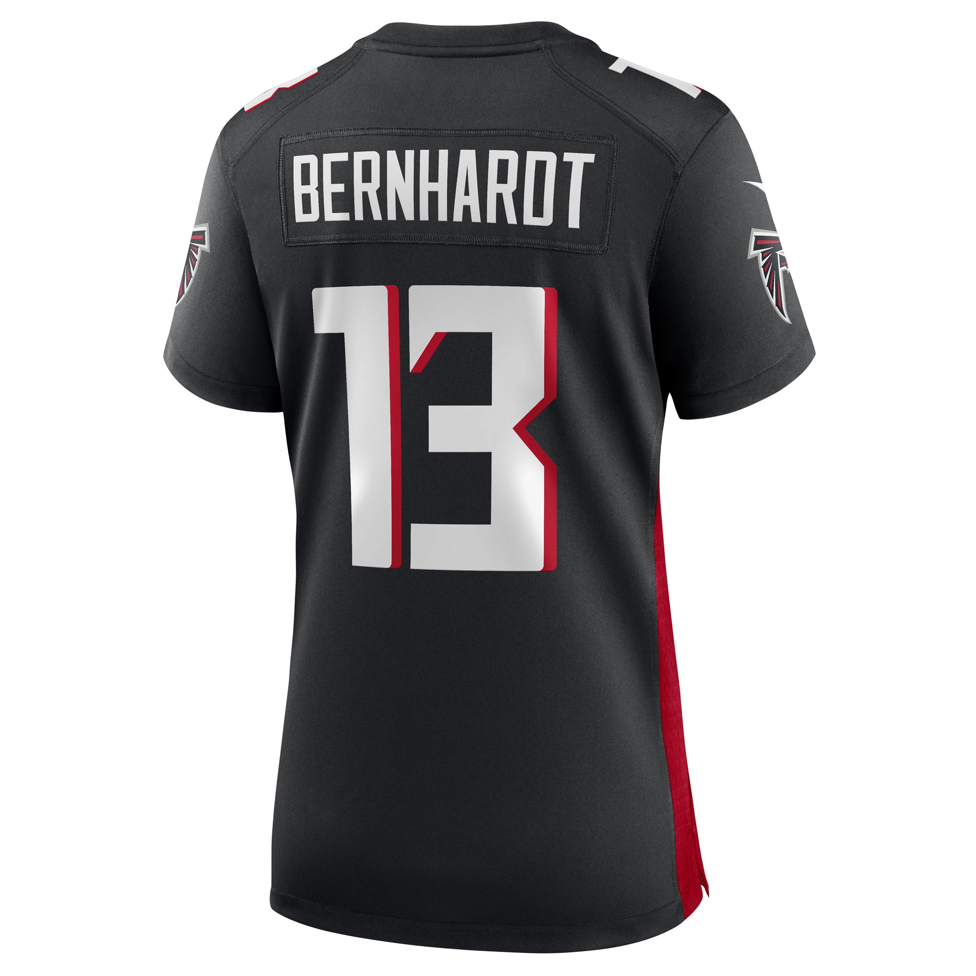 Jared Bernhardt Atlanta Falcons  Women's Player Game Jersey - Black