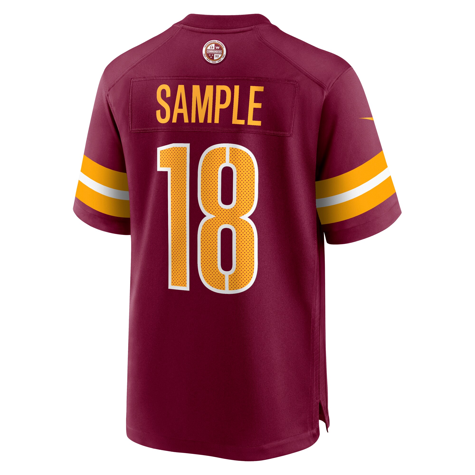 Jalen Sample Washington Commanders  Team Game Jersey - Burgundy