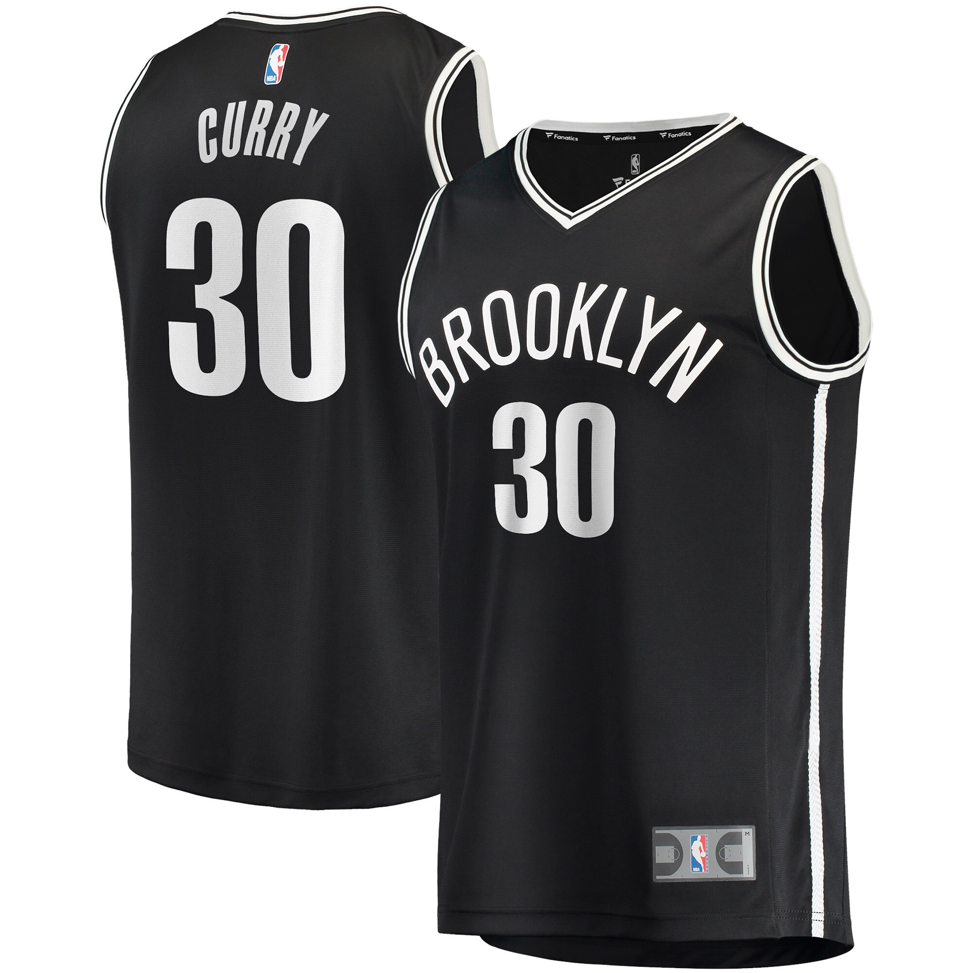 Seth Curry Brooklyn Nets  Fast Break Replica Jersey - Icon Edition - Black