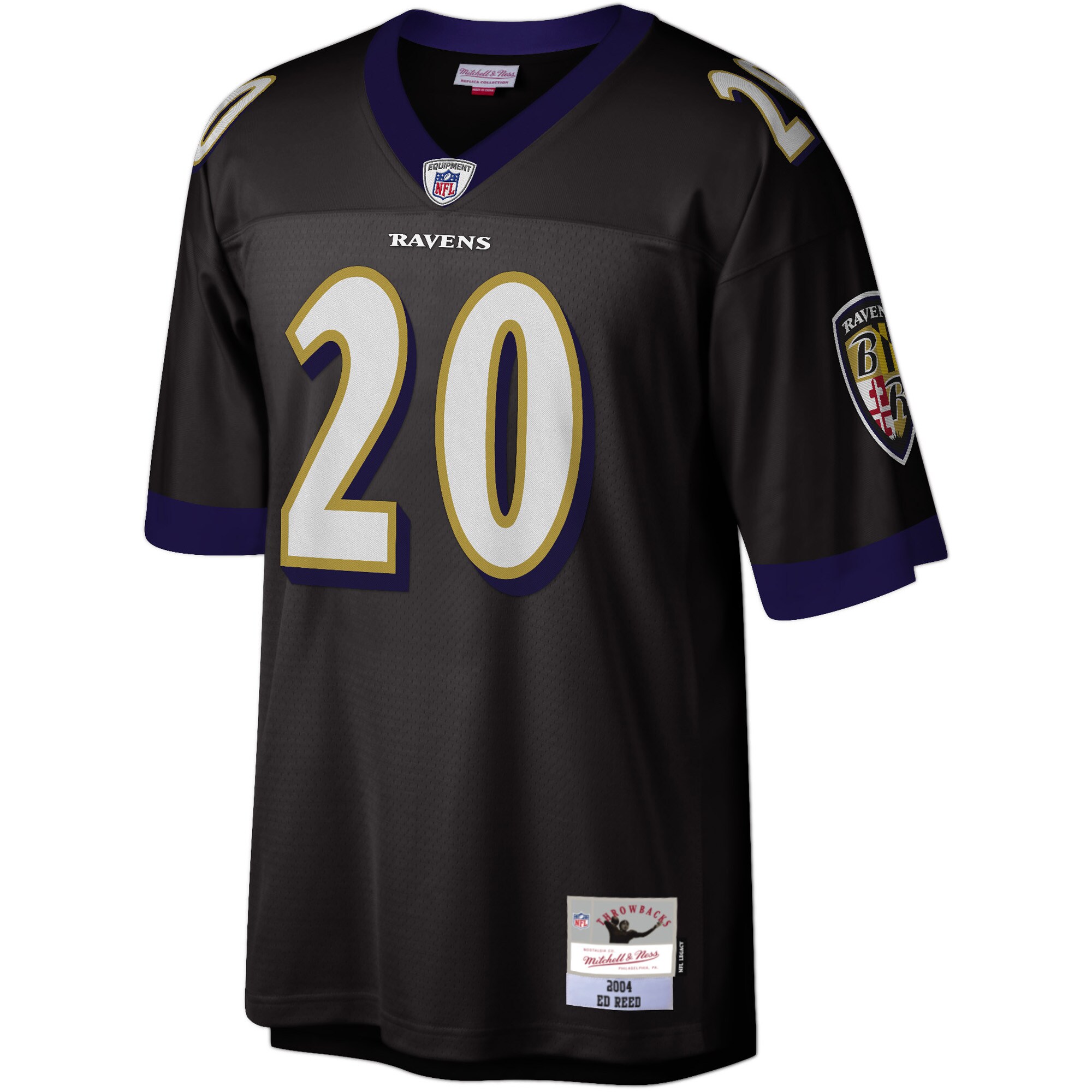 Ed Reed Baltimore Ravens  Legacy Replica Jersey - Black