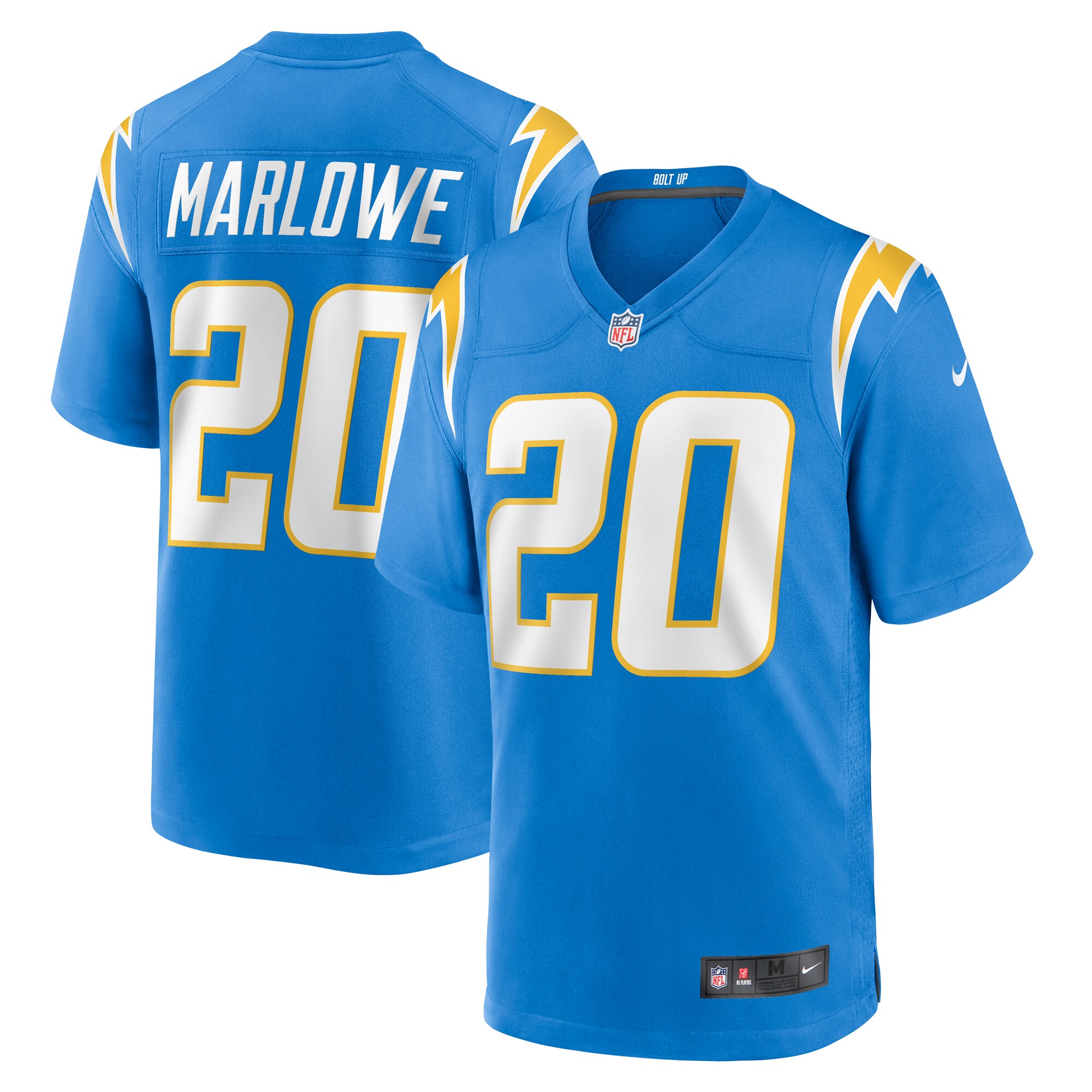 Dean Marlowe Los Angeles Chargers Team Game Jersey -  Powder Blue