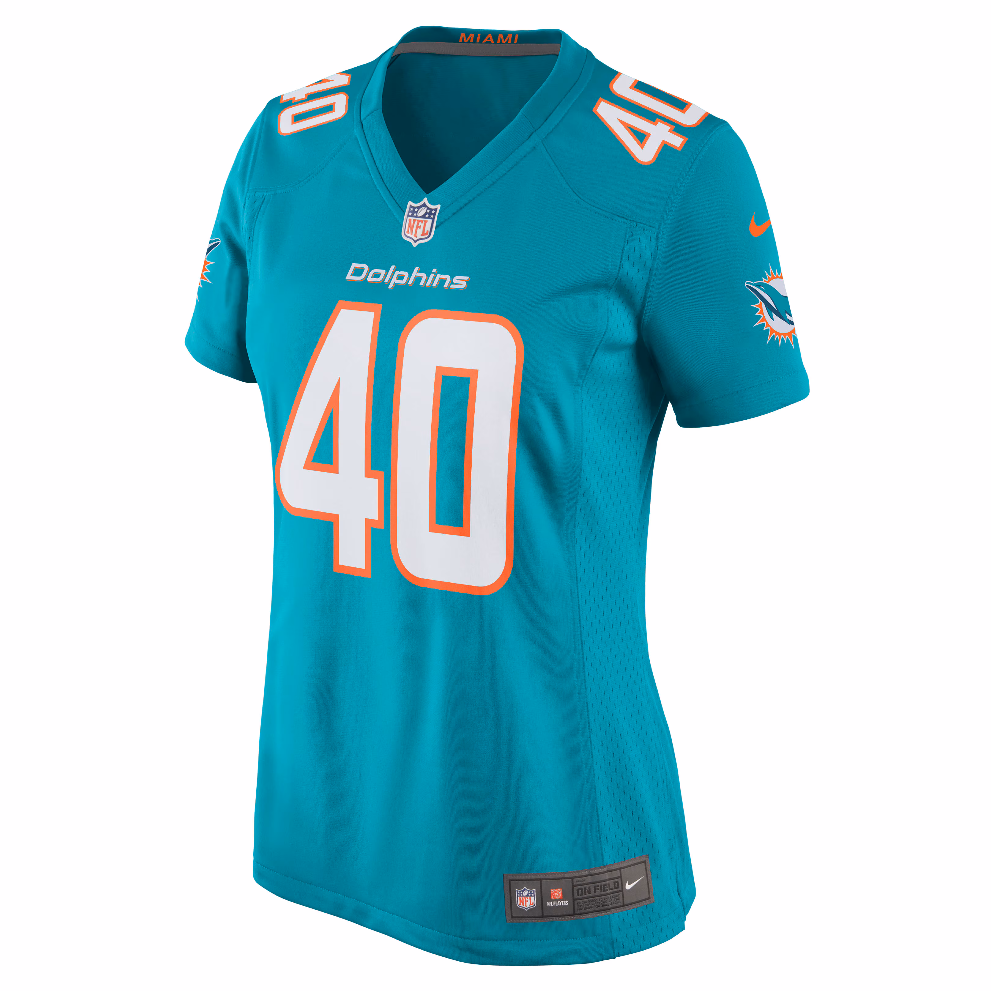 Nik Needham Miami Dolphins Women's Game Jersey - Aqua