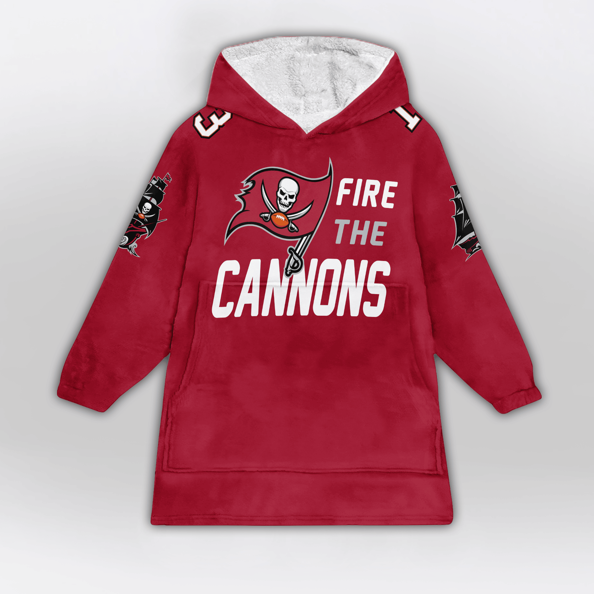 Tampa Bay Football Unisex Blanket Hoodie
