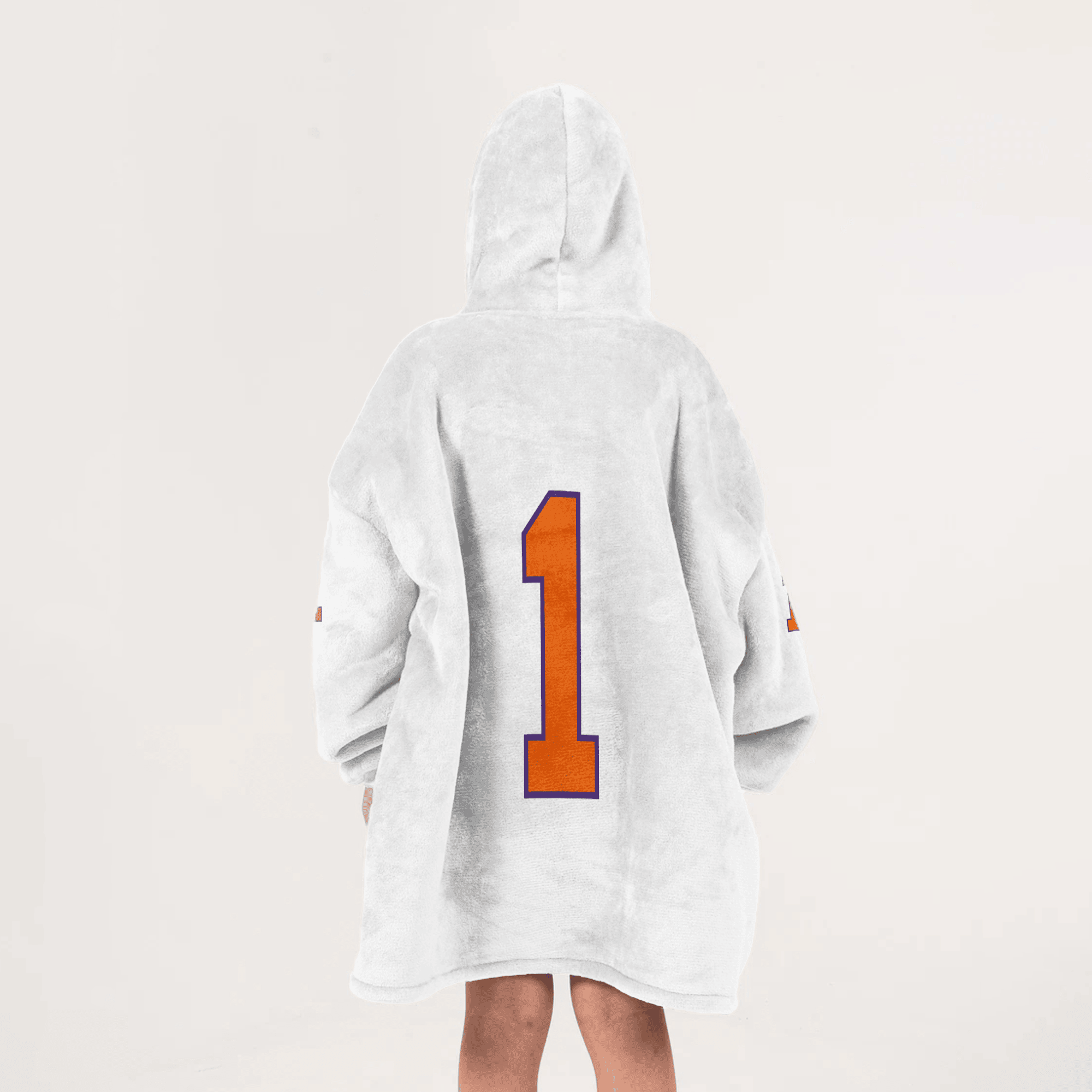 Kid 1 Clemson Football Unisex Blanket Hoodie