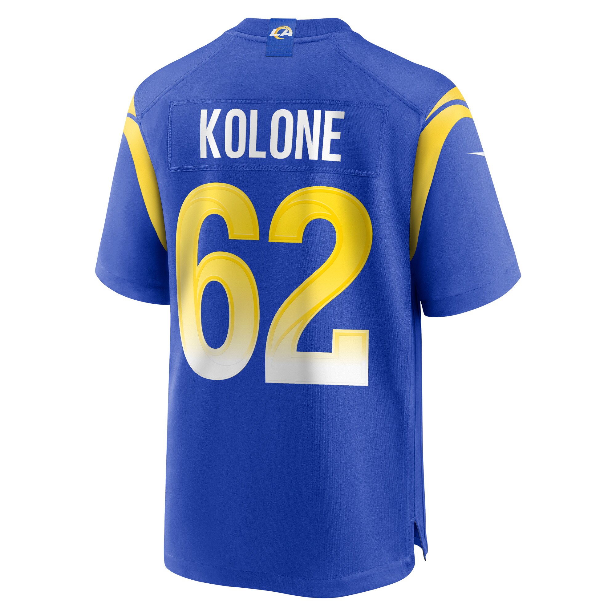 Jeremiah Kolone Los Angeles Rams  Game Player Jersey - Royal