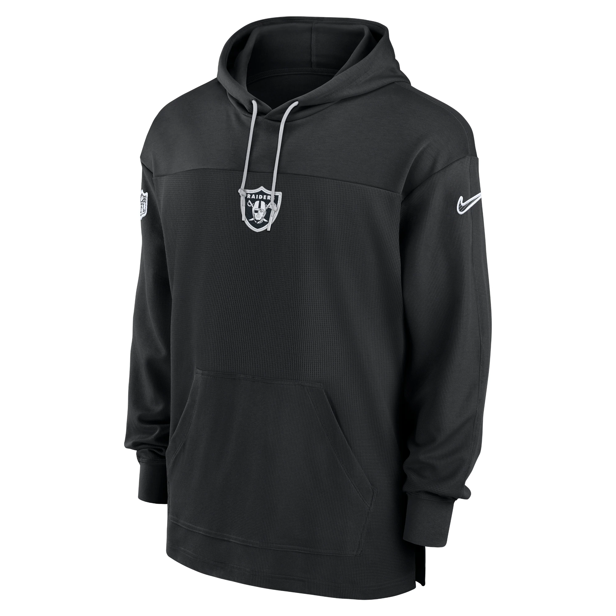 Las Vegas Raiders Sideline Jersey Performance Pullover Hoodie - Black