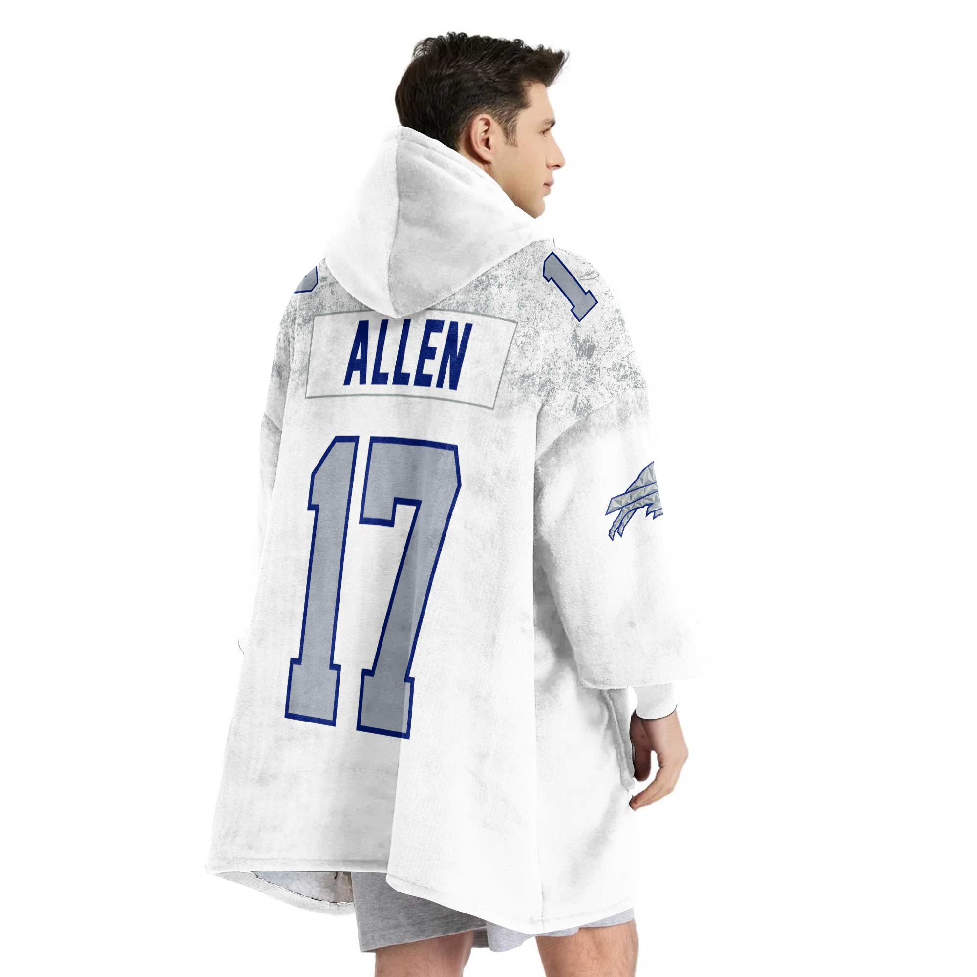 Adult J.A 17 Buffalo Football Unisex Blanket Hoodie