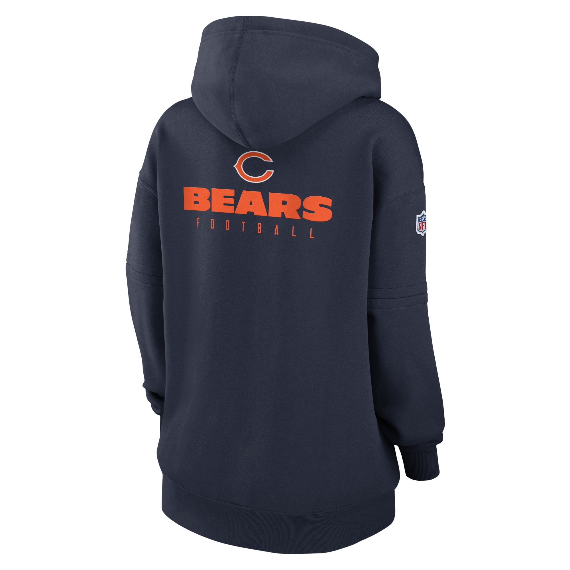 Chicago Bears  Women's 2023 Sideline Club Fleece Pullover Hoodie - Navy
