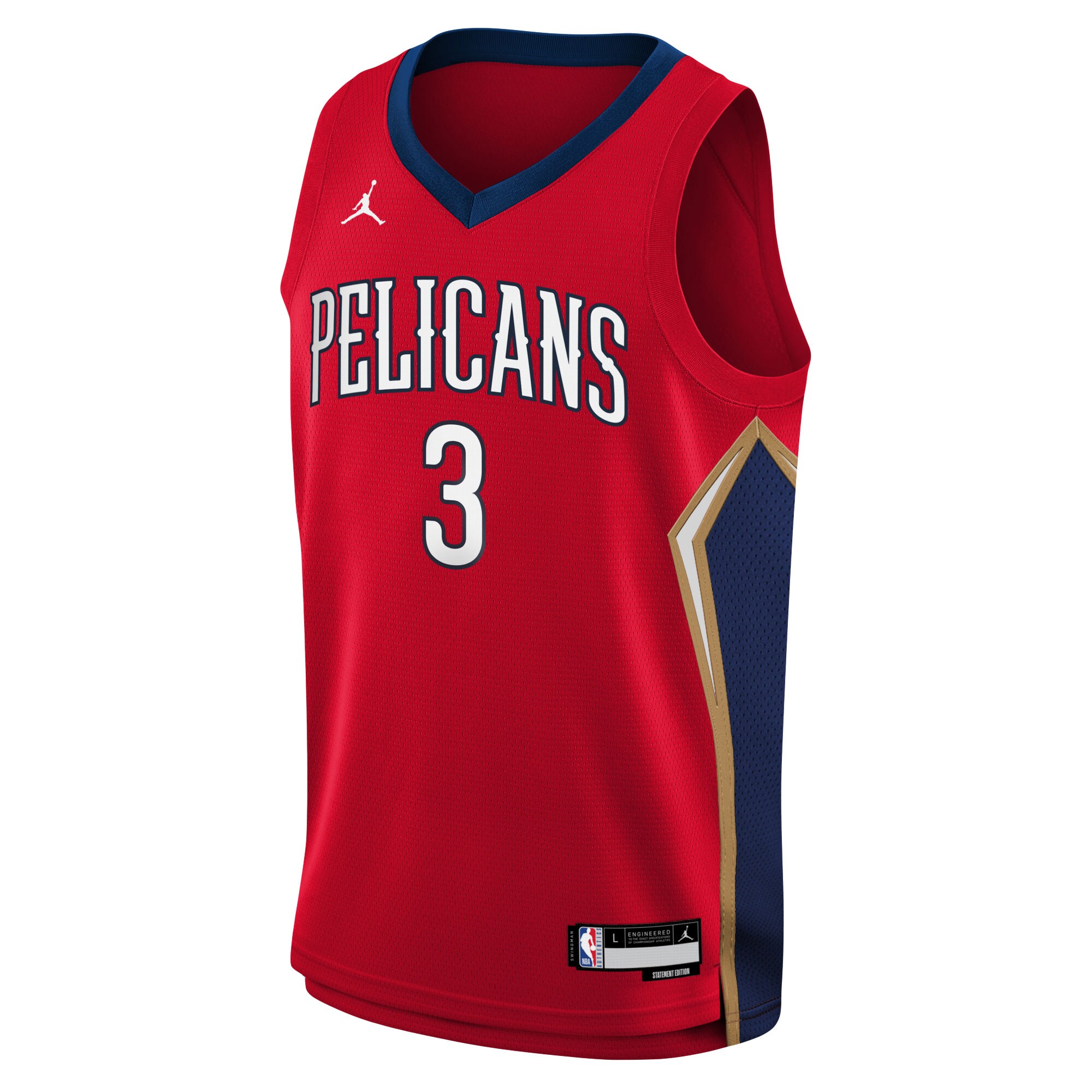 C.J. McCollum New Orleans Pelicans  Youth Swingman Jersey - Statement Edition - Red