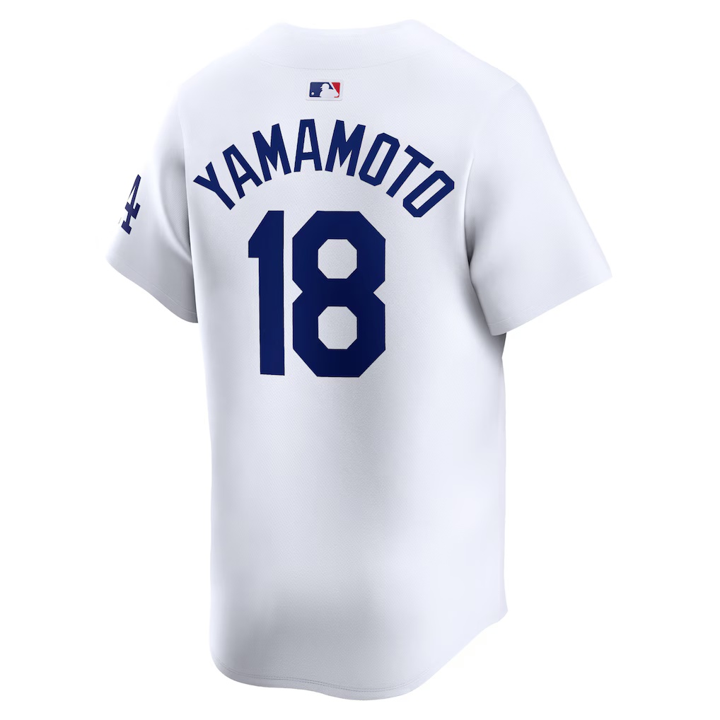 Yoshinobu Yamamoto #18 Los Angeles Dodgers 2025 World Series Home Limited Player Jersey - White