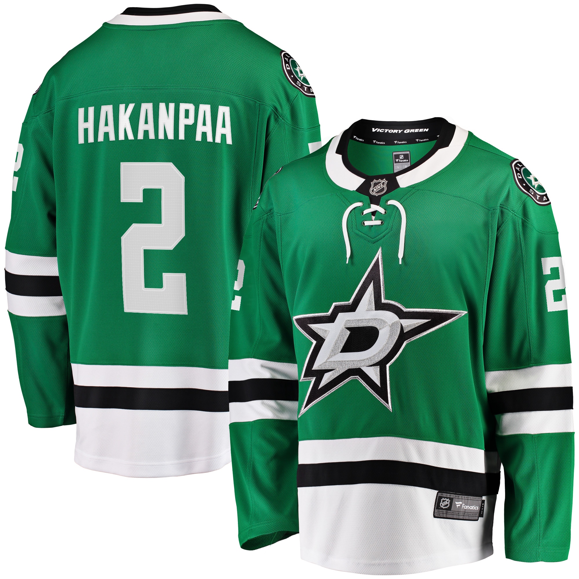 Jani Hakanpaa Dallas Stars Home Breakaway Player Jersey - Kelly Green