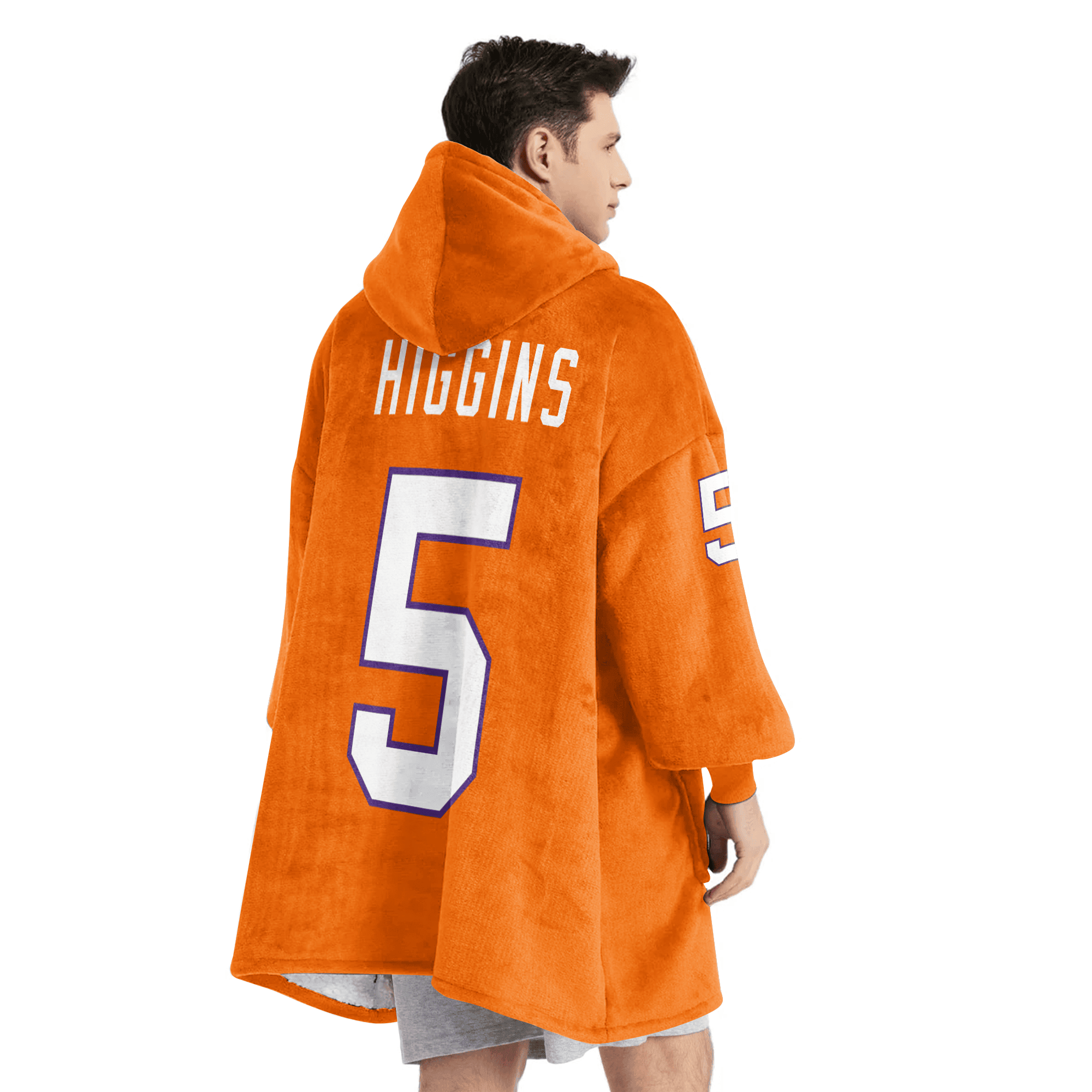 Adult 5 Clemson Football Unisex Blanket Hoodie