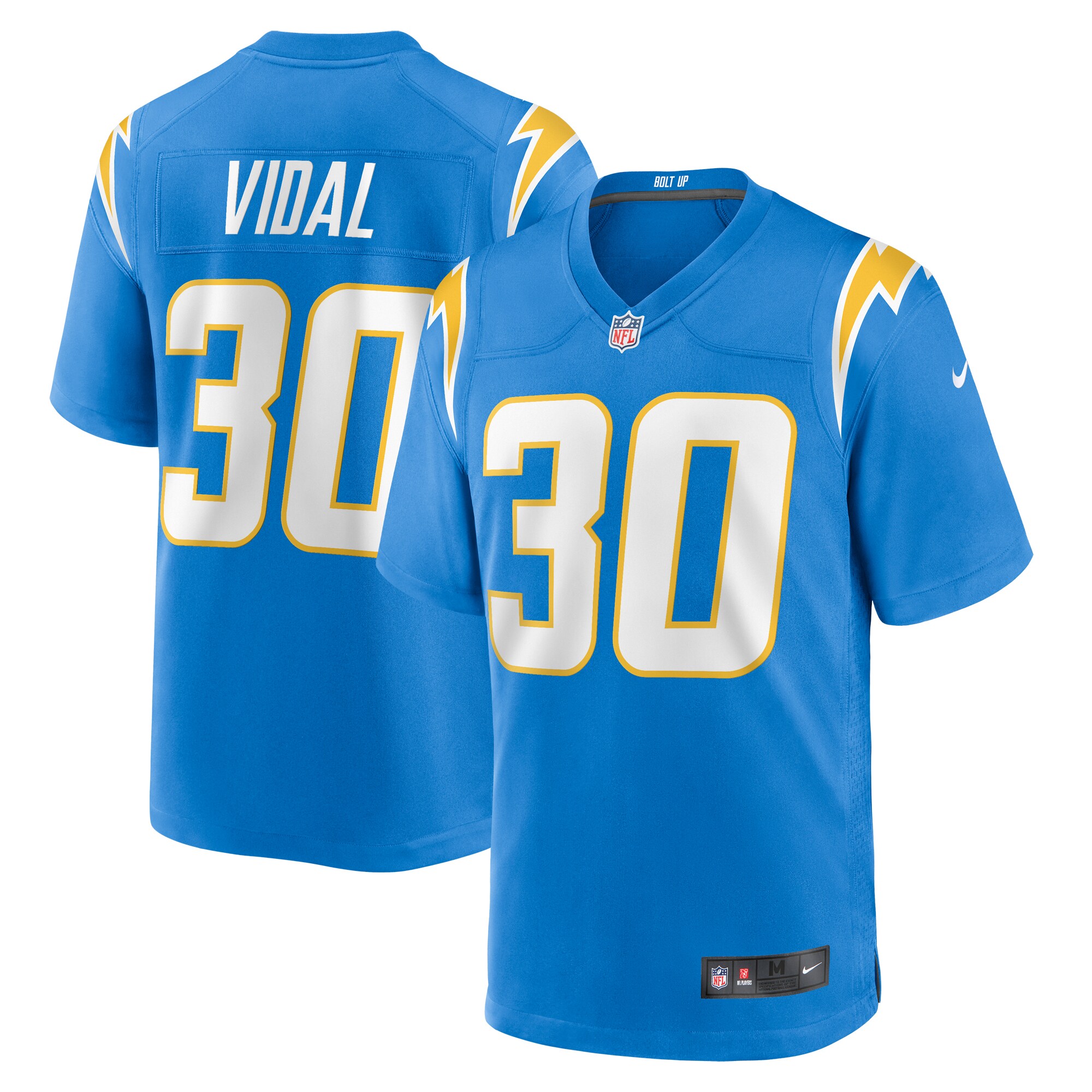 Kimani Vidal Los Angeles Chargers Team Game Jersey -  Powder Blue