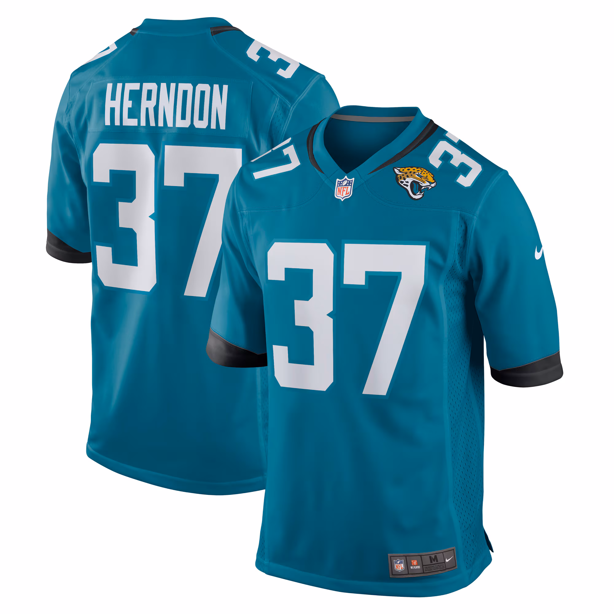Tre Herndon Jacksonville Jaguars Game Jersey - Teal